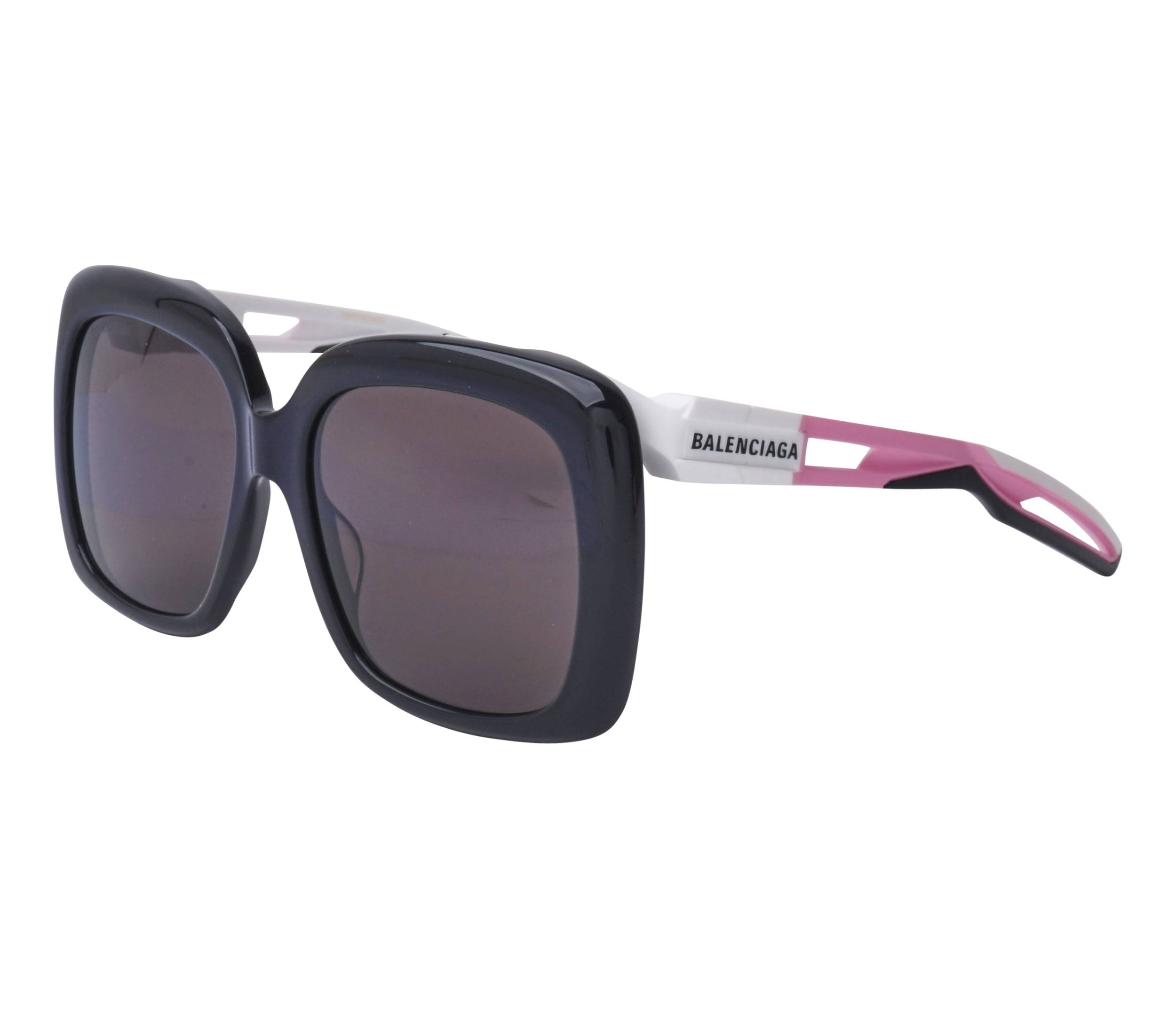 Balenciaga Sonnenbrillen BB-0054-SA 005 57 17 schwarzpink