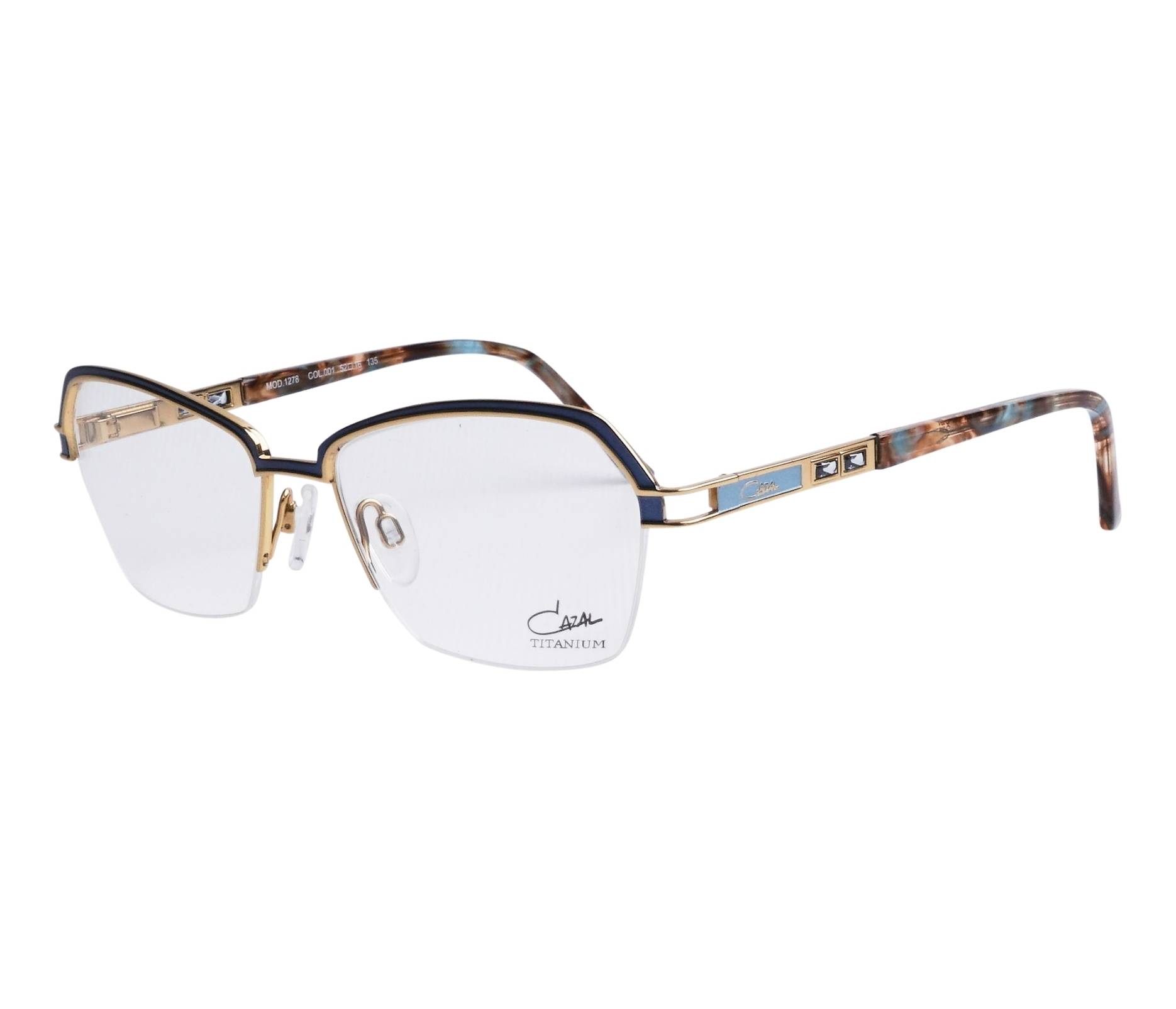 Cazal Brille 1278 001 52 16 blaugold - 