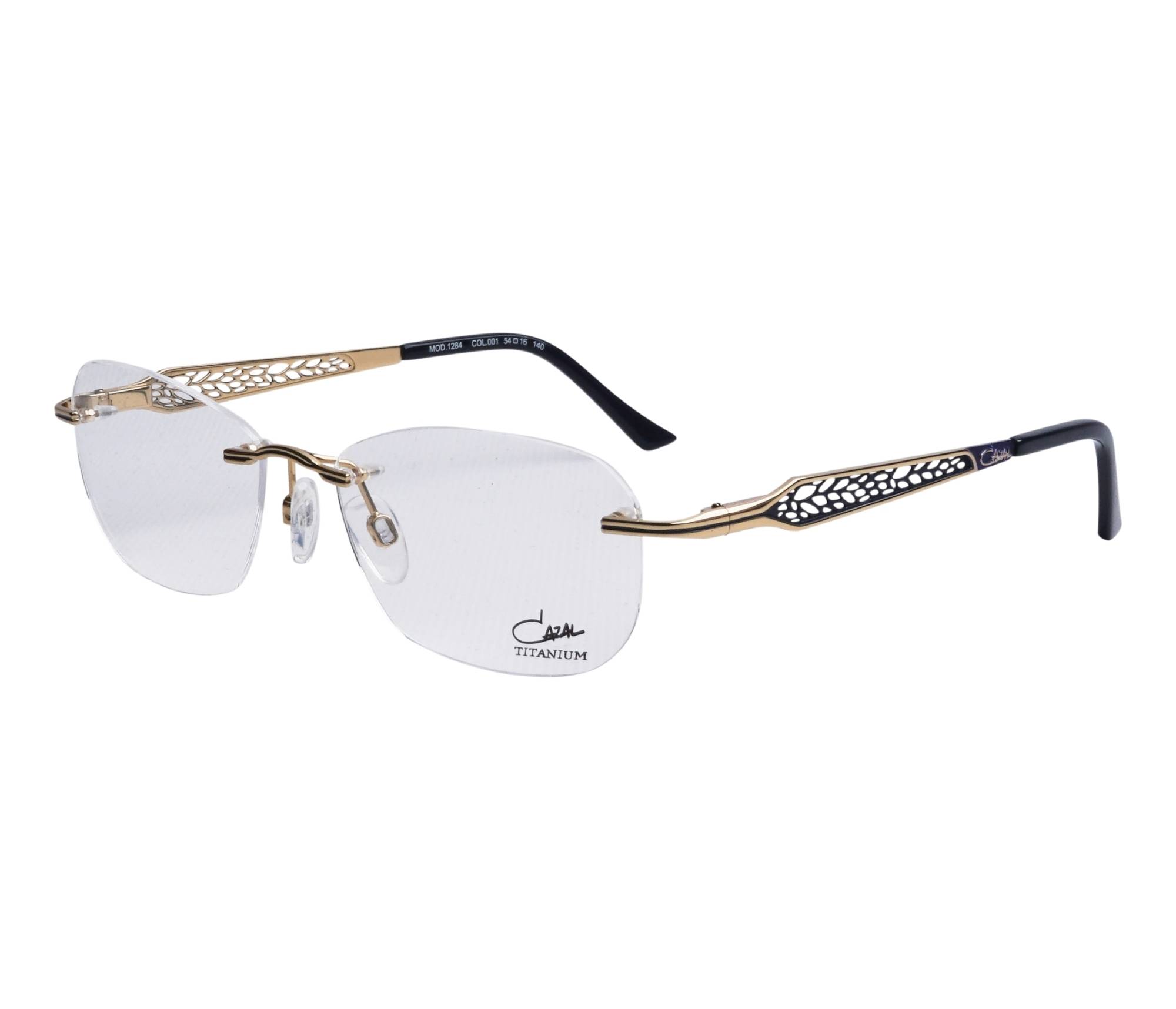 Cazal Brille 1284 001 54 16 goldschwarz - 