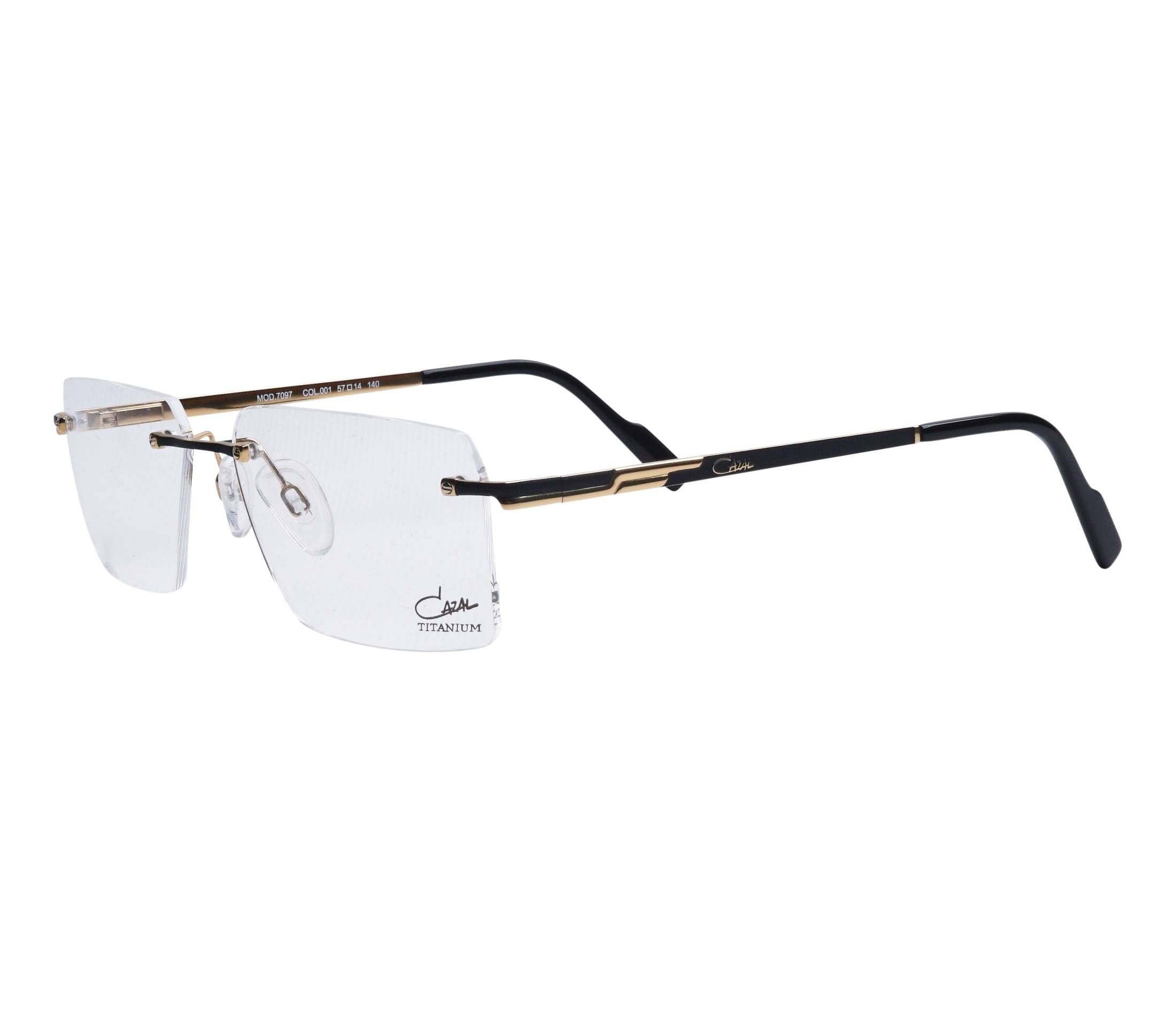 Cazal Brille 7097 001 57 14 schwarzgold