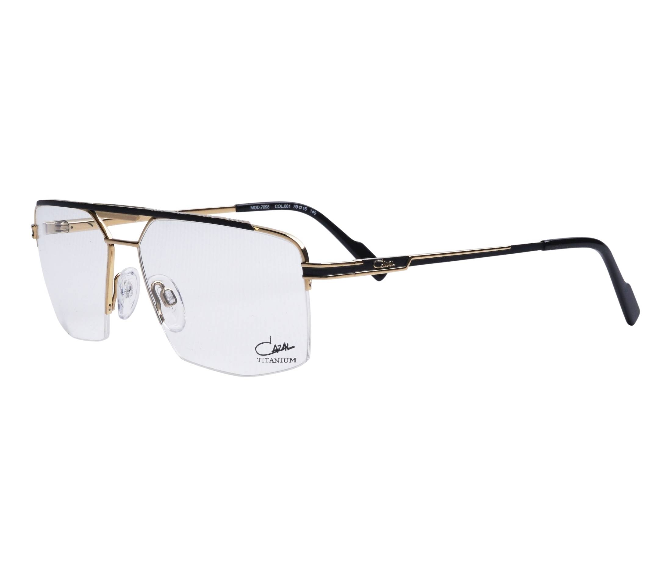 Cazal Brille 7098 001 59 16 schwarzgold