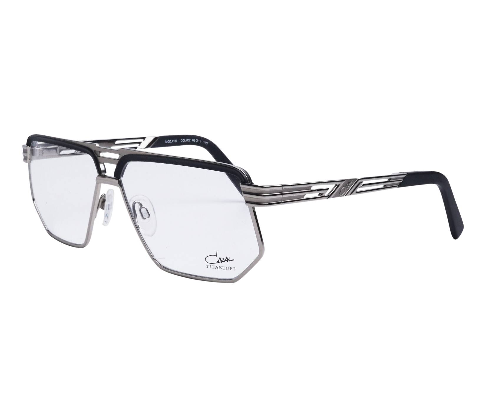 Cazal Brille 7107 002 62 12 stahlfarbenschwarz