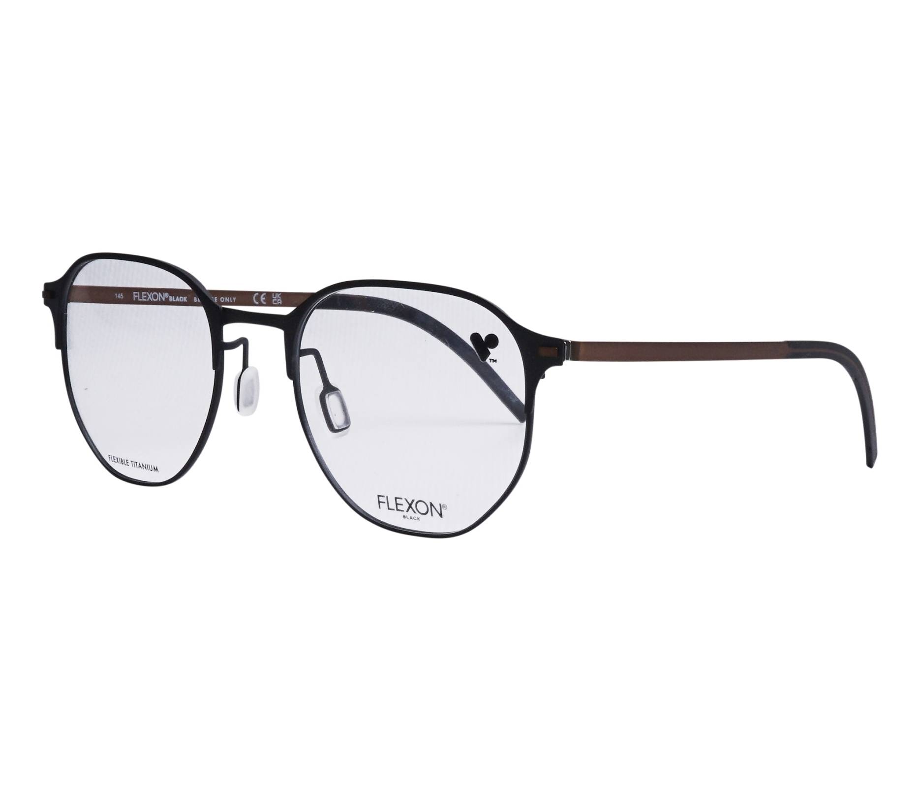 Flexon Brille B-2032 002 52 20 schwarzbronze