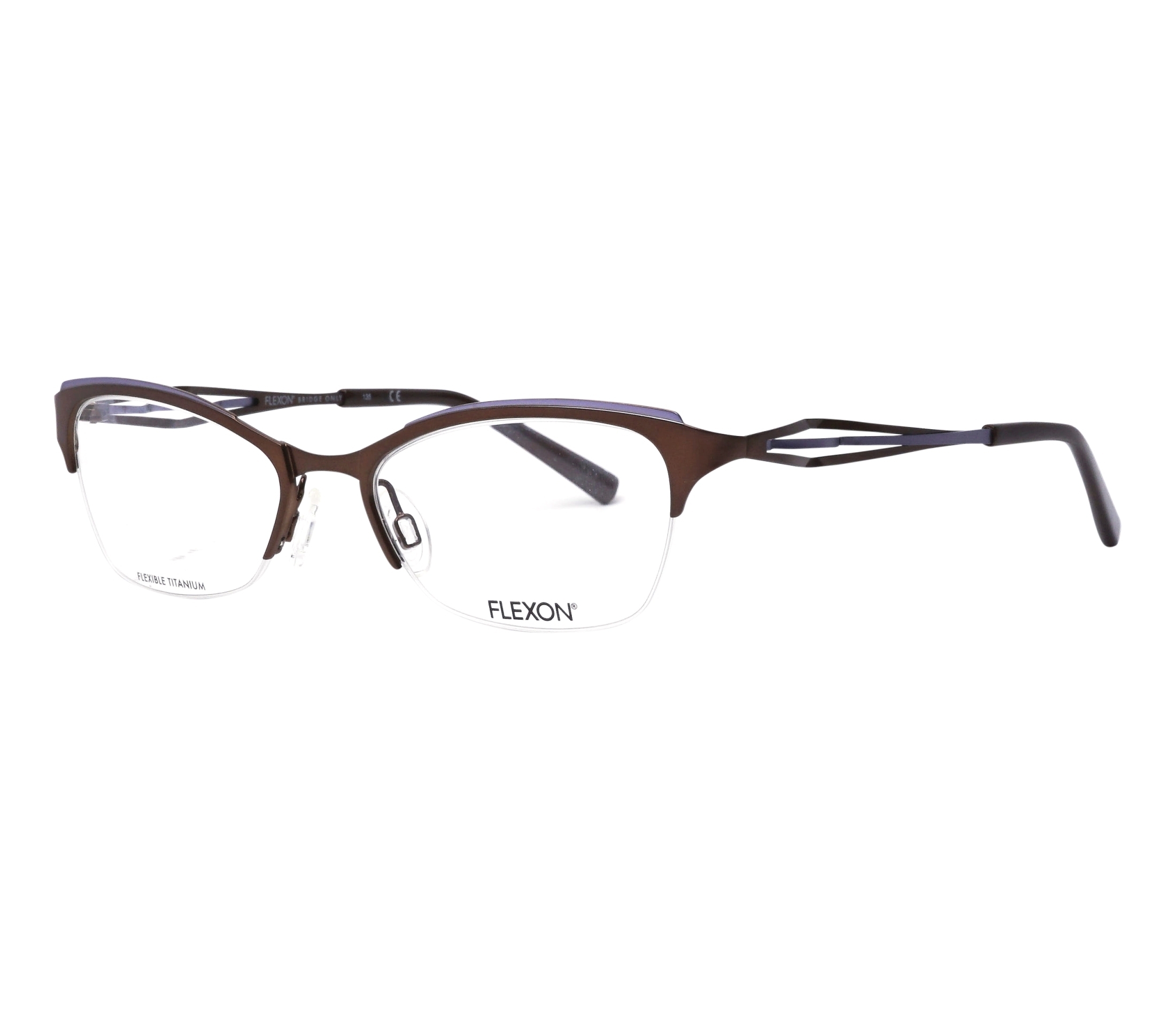 Flexon Brille W3001 210 51 18 braun silber - 4083 - 16833