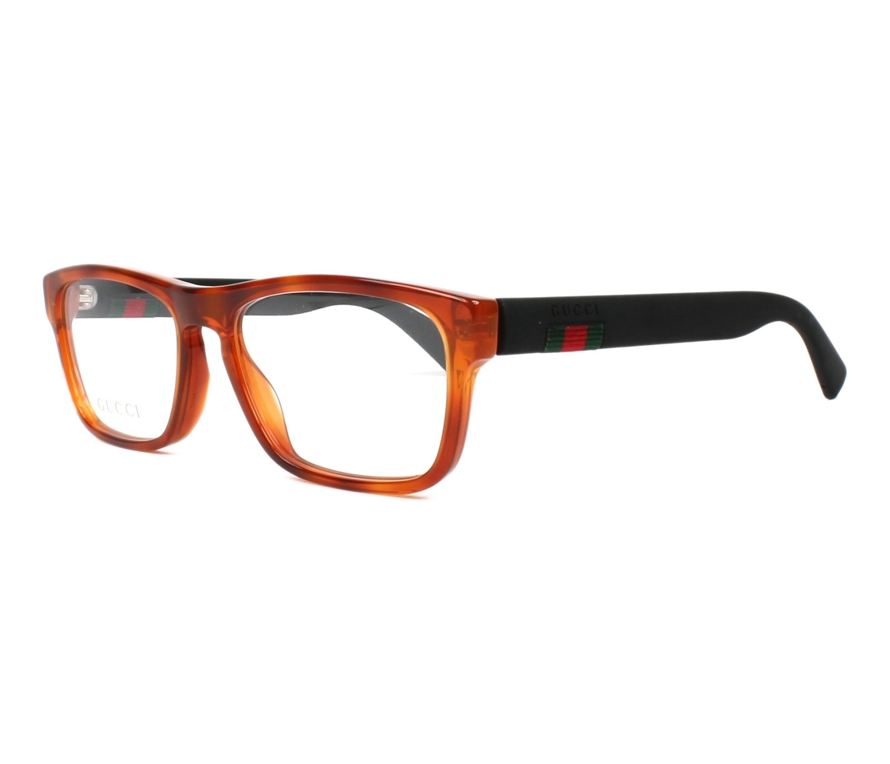 Gucci Brille GG-0174-O 003 54 17 braunschwarz - 