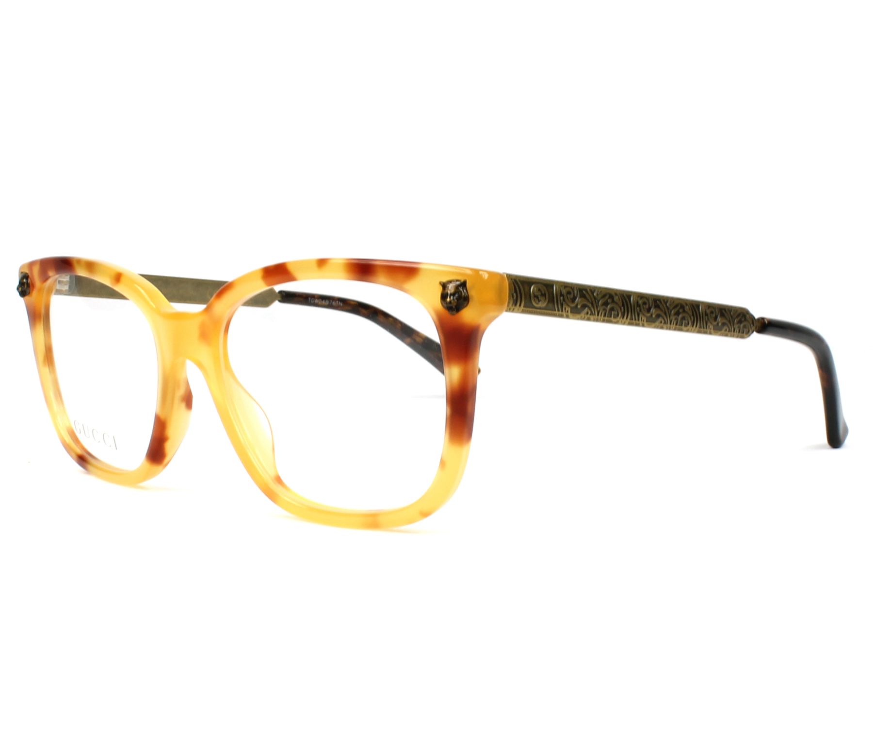 Gucci Brille GG-0218-O 005 51 17 beigemessing - 