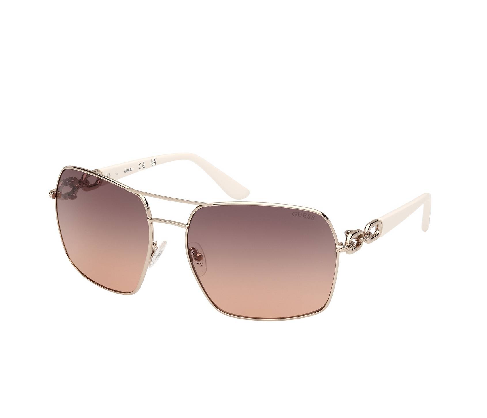 Guess Sonnenbrillen GU00159S 32B 63 17 silberschalenfarben - 