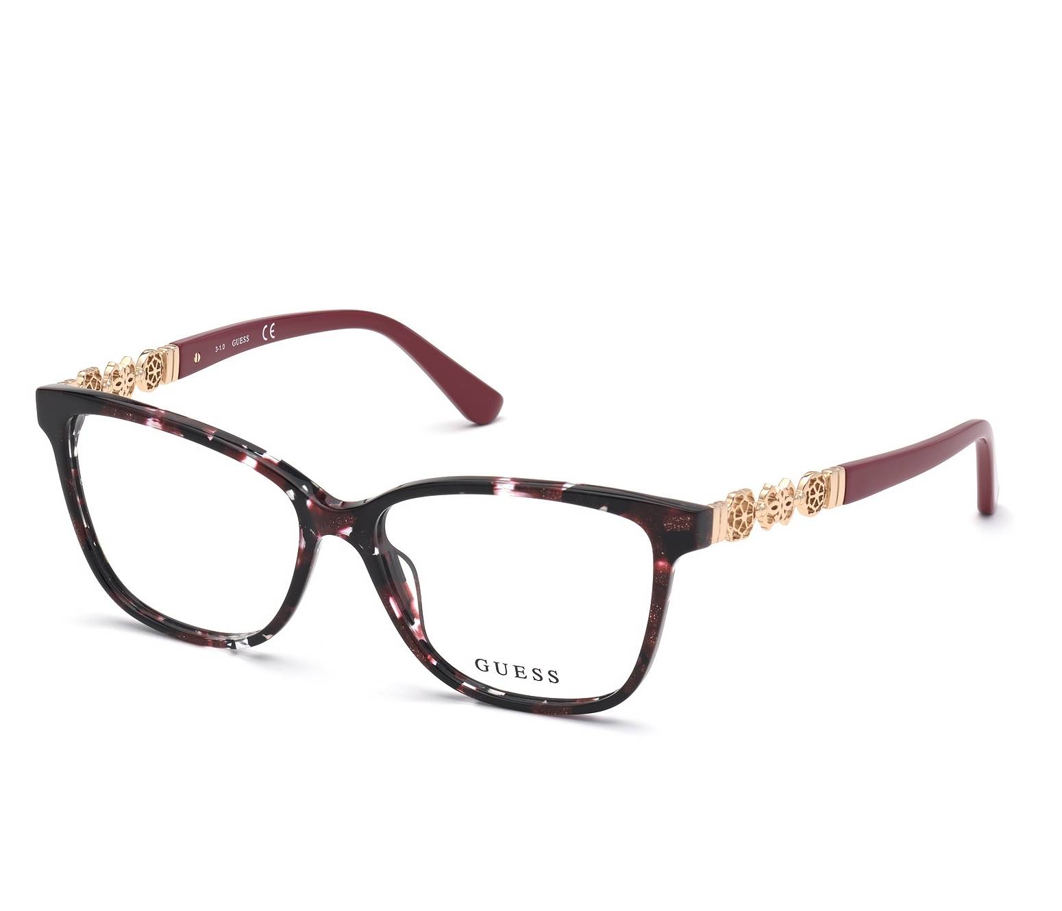 Guess Brille GU-2832 071 52 14 kirschfarbenkirschfarben - 