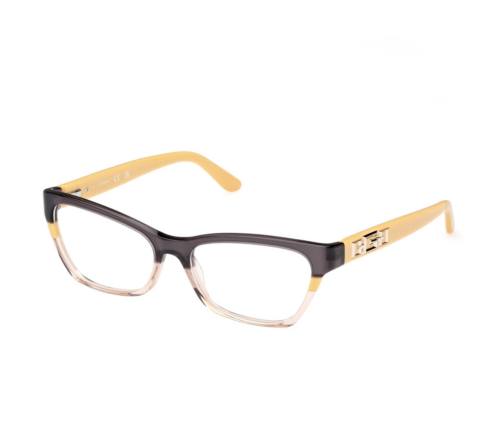 Guess Brille GU2979-V 041 54 16 schwarzgelbfarben - 