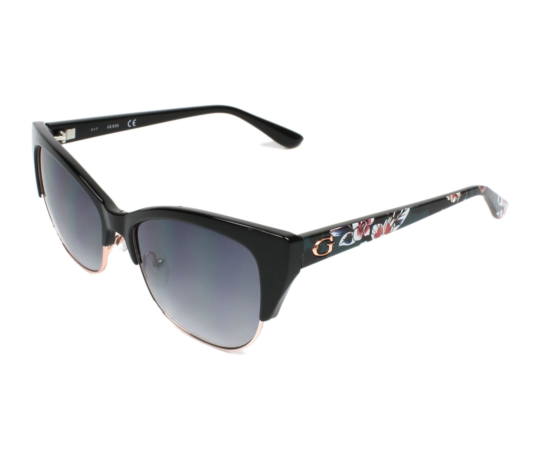 Guess Sonnenbrillen GU-7523 05B 56 17 schwarzgold-kupfer - 