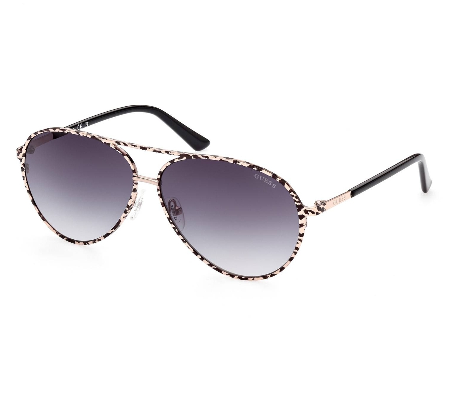 Guess Sonnenbrillen GU-7847 28B 60 11 leopardenfarbenschwarz - 