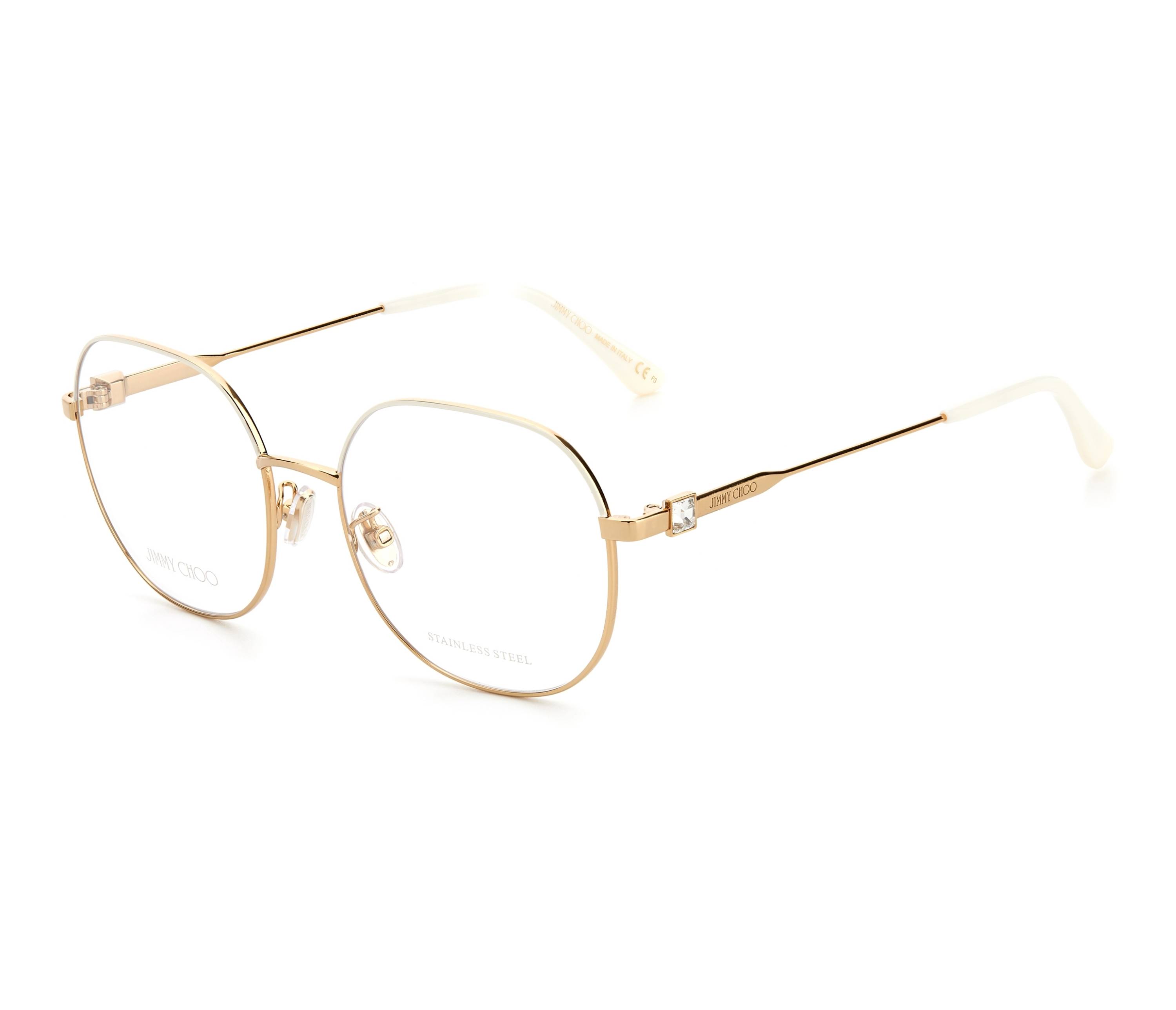 Jimmy Choo Brille JC-305-G IJS 55 18 elfenbeinfarben gold - 13167 - 21667