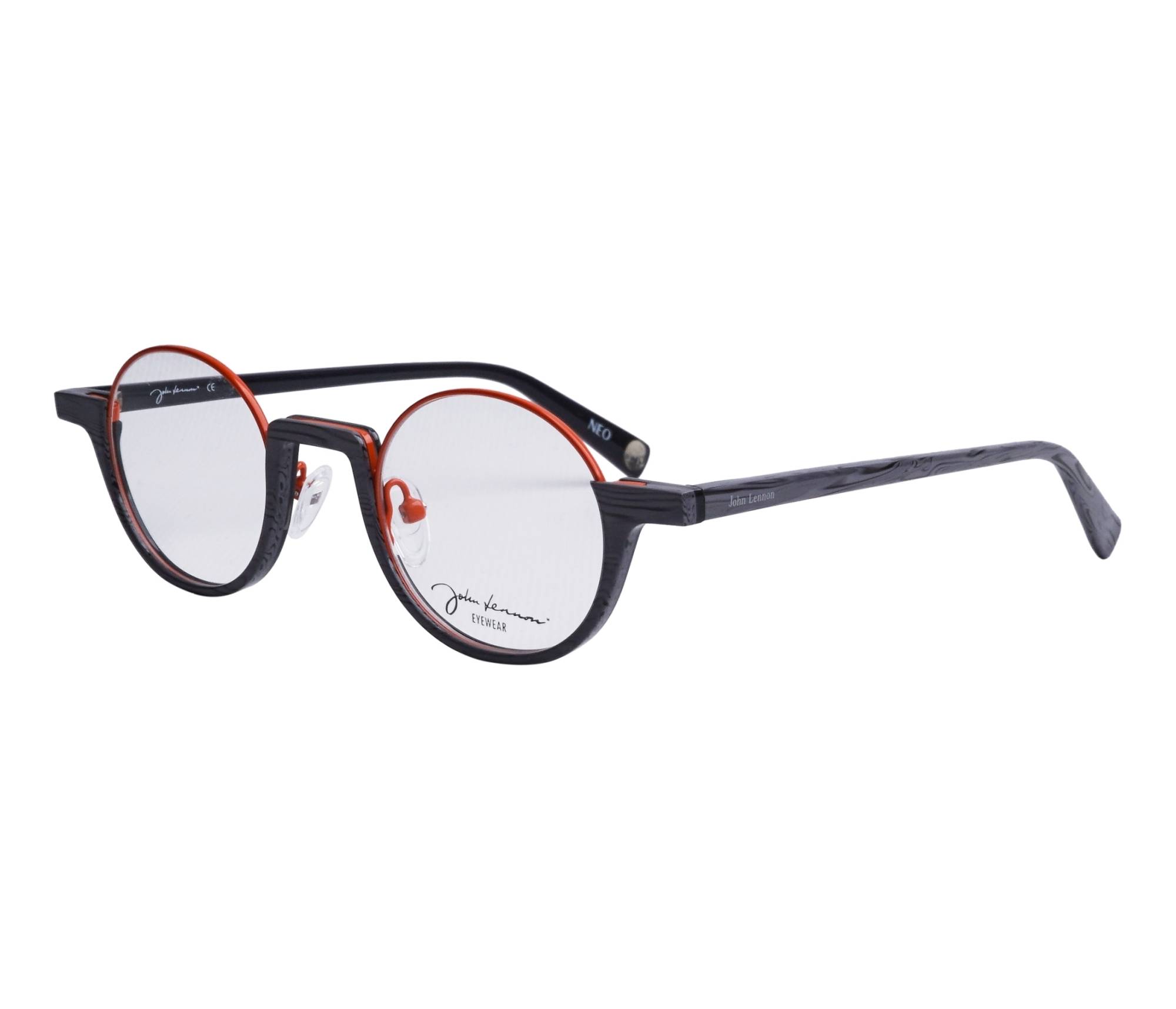 John Lennon Brille JO176 Io 44 23 grauorange - 