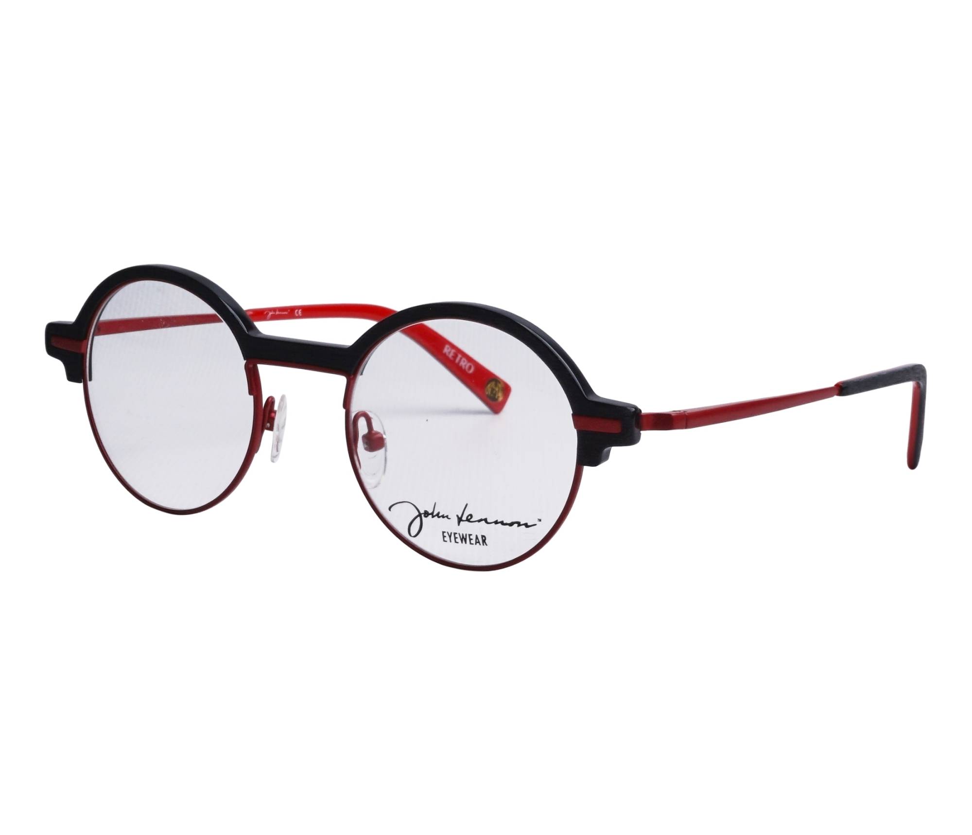 John Lennon Brille JO177 NR 46 20 rotholzfarben - 