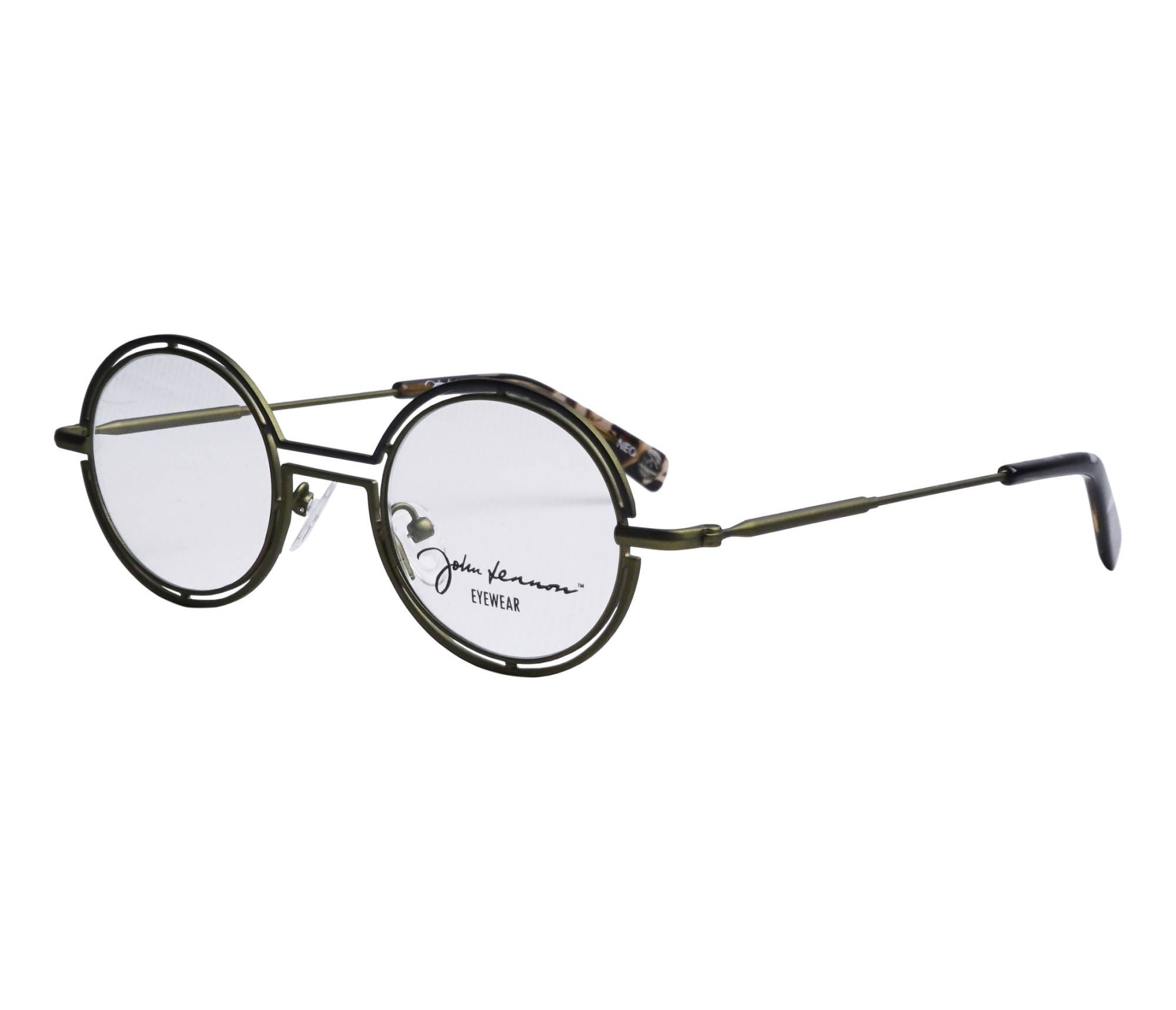 John Lennon Brille JO254 Kn 44 23 schwarzgrün - 