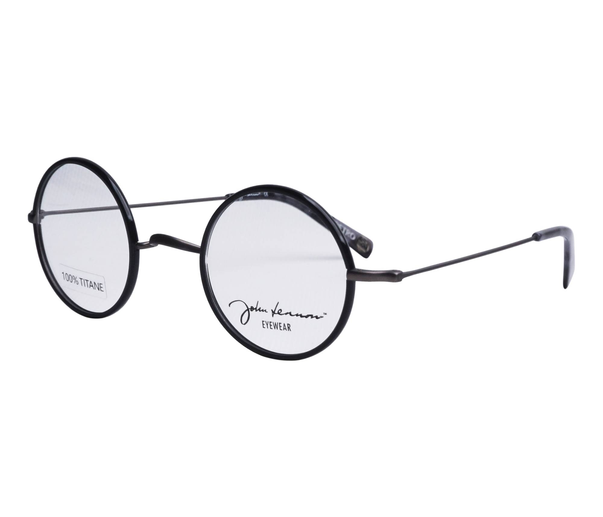John Lennon Brille JO262 IN 45 20 gun metallschwarz - 