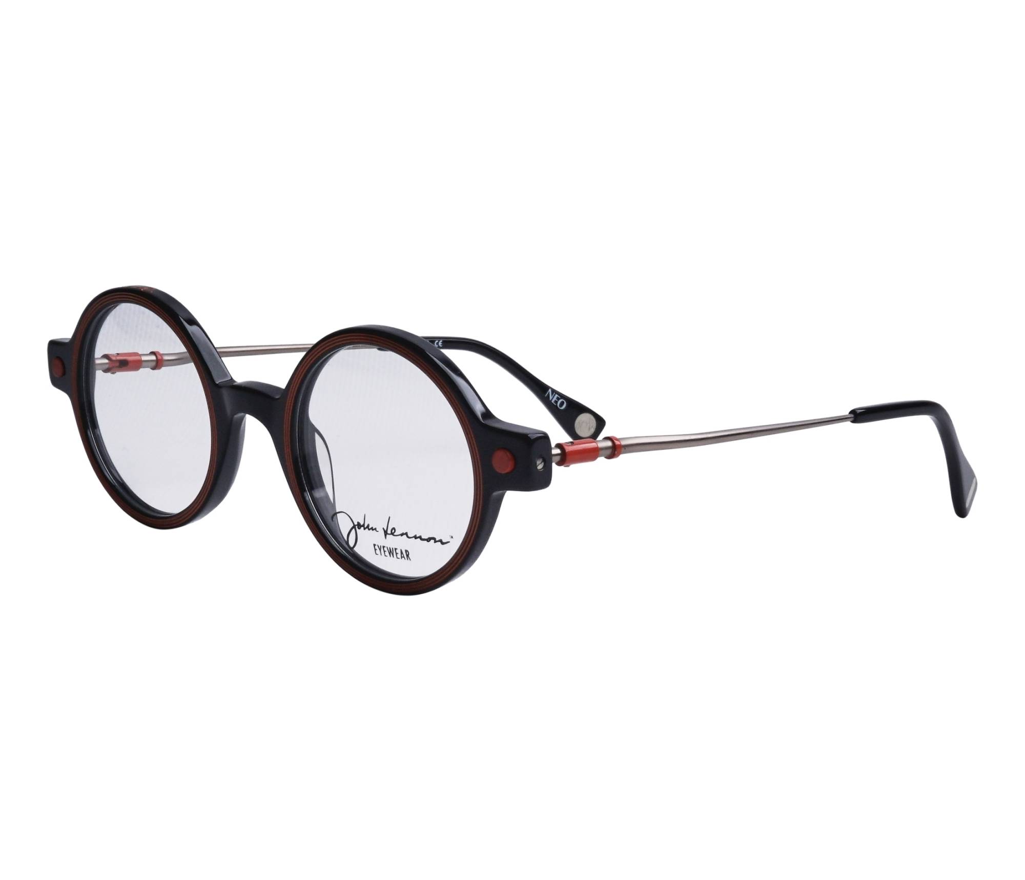 John Lennon Brille JO266 No 46 23 schwarzorange - 