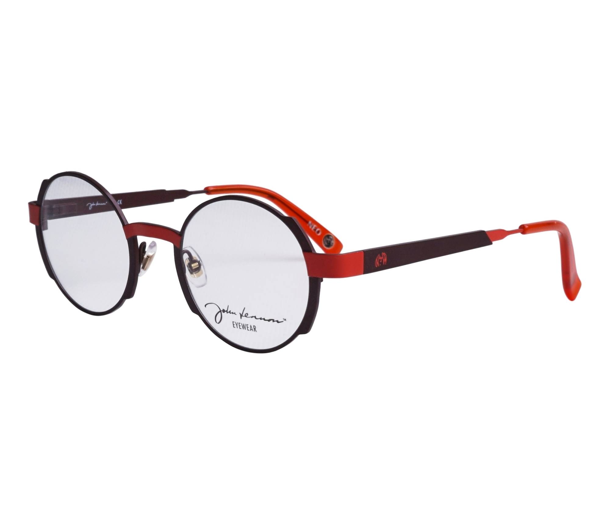 John Lennon Brille JO280 Ro 48 22 braunorange - 