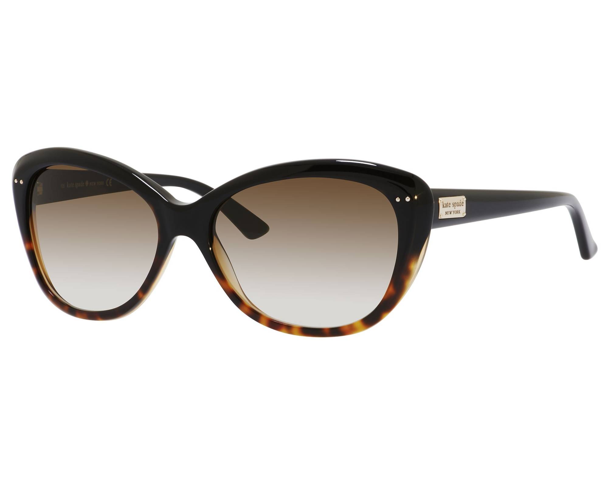Kate Spade Sonnenbrillen Angelique-S EUTY6 55 16 havanaschwarz - 