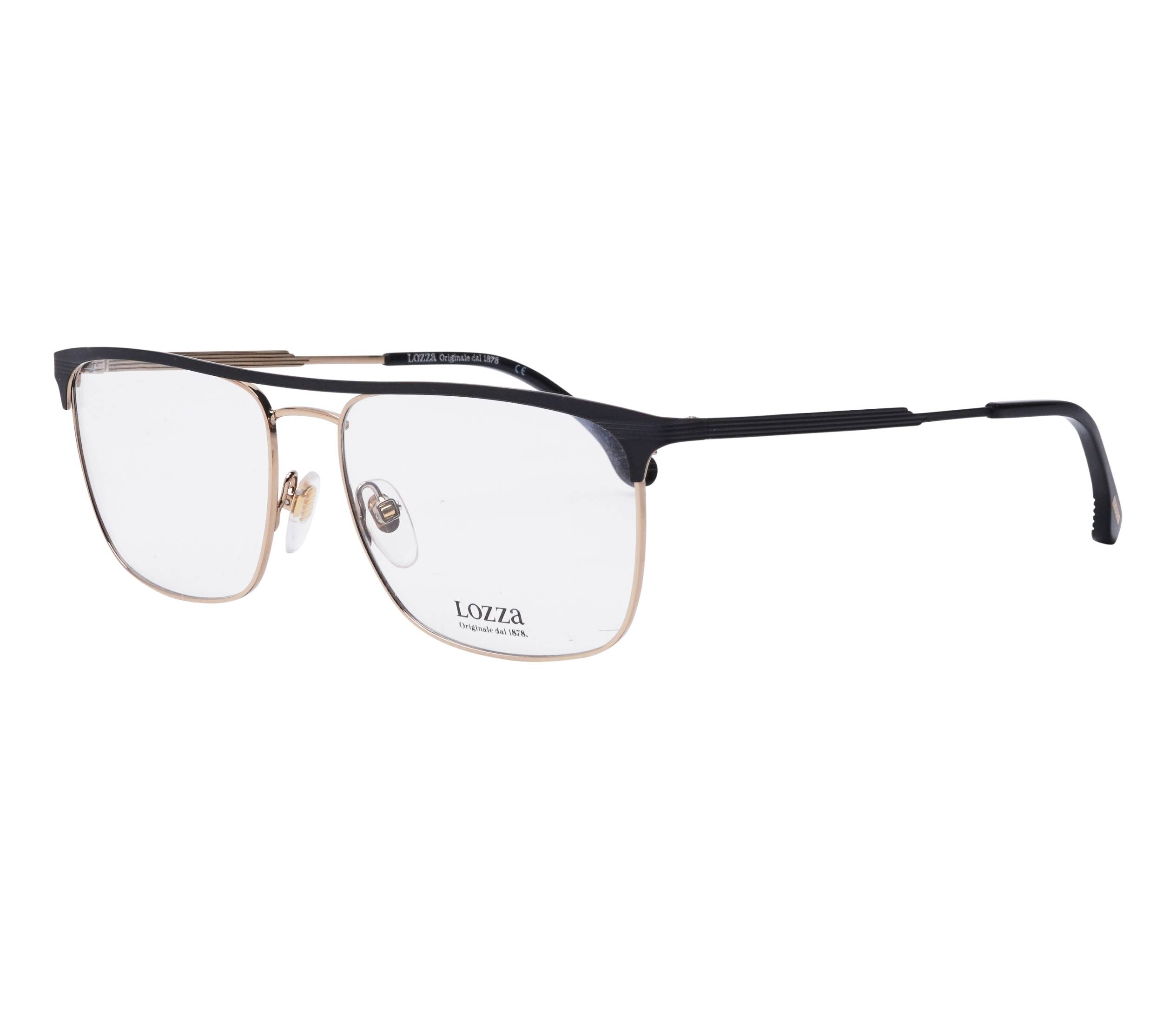 Lozza Brille VL2377 08FW 56 16 schwarzgold