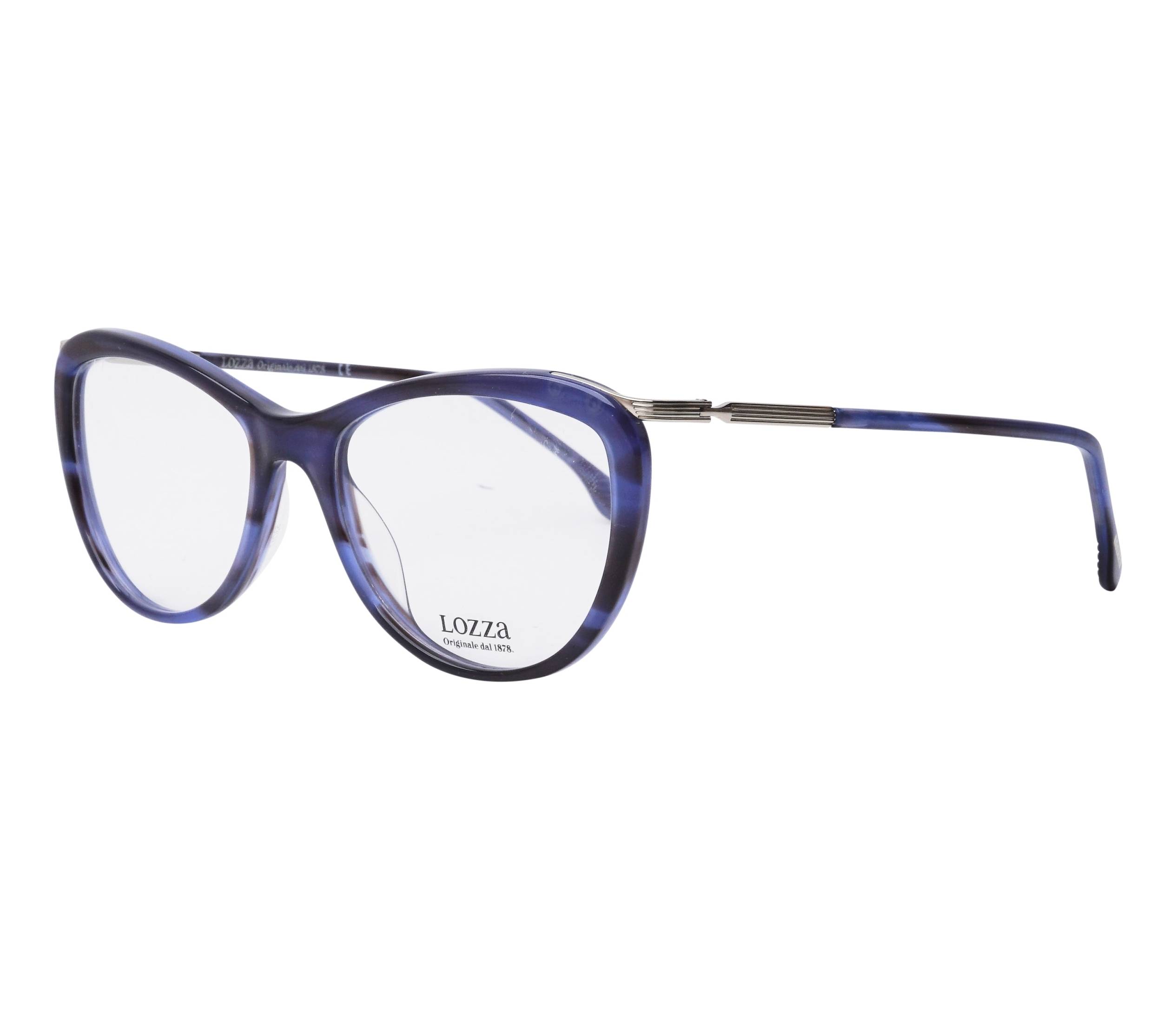 Lozza Brille VL4072 0WTG 53 17 blausilber - 