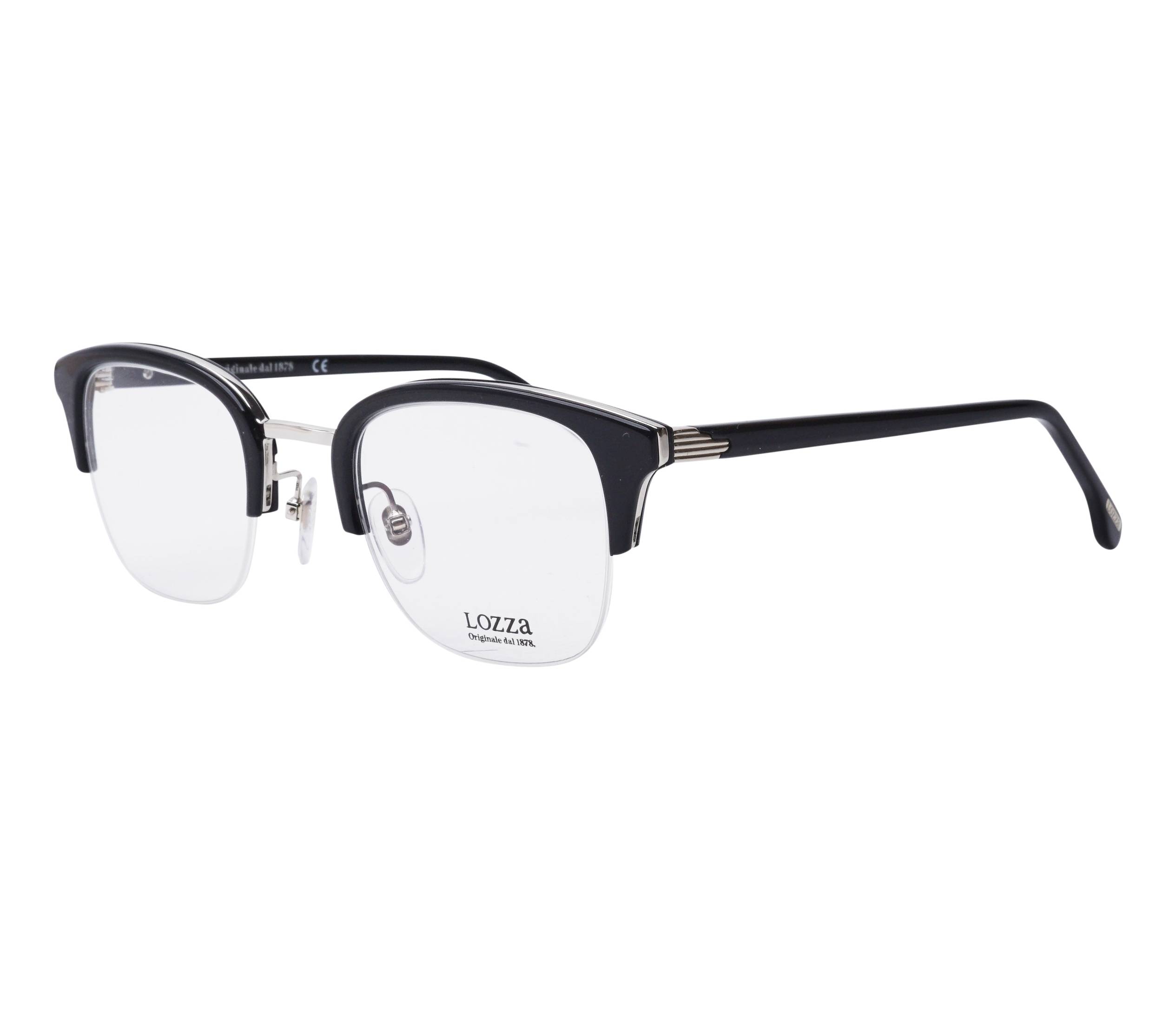 Lozza Brille VL4145 0BLK 48 24 schwarzsilber - 