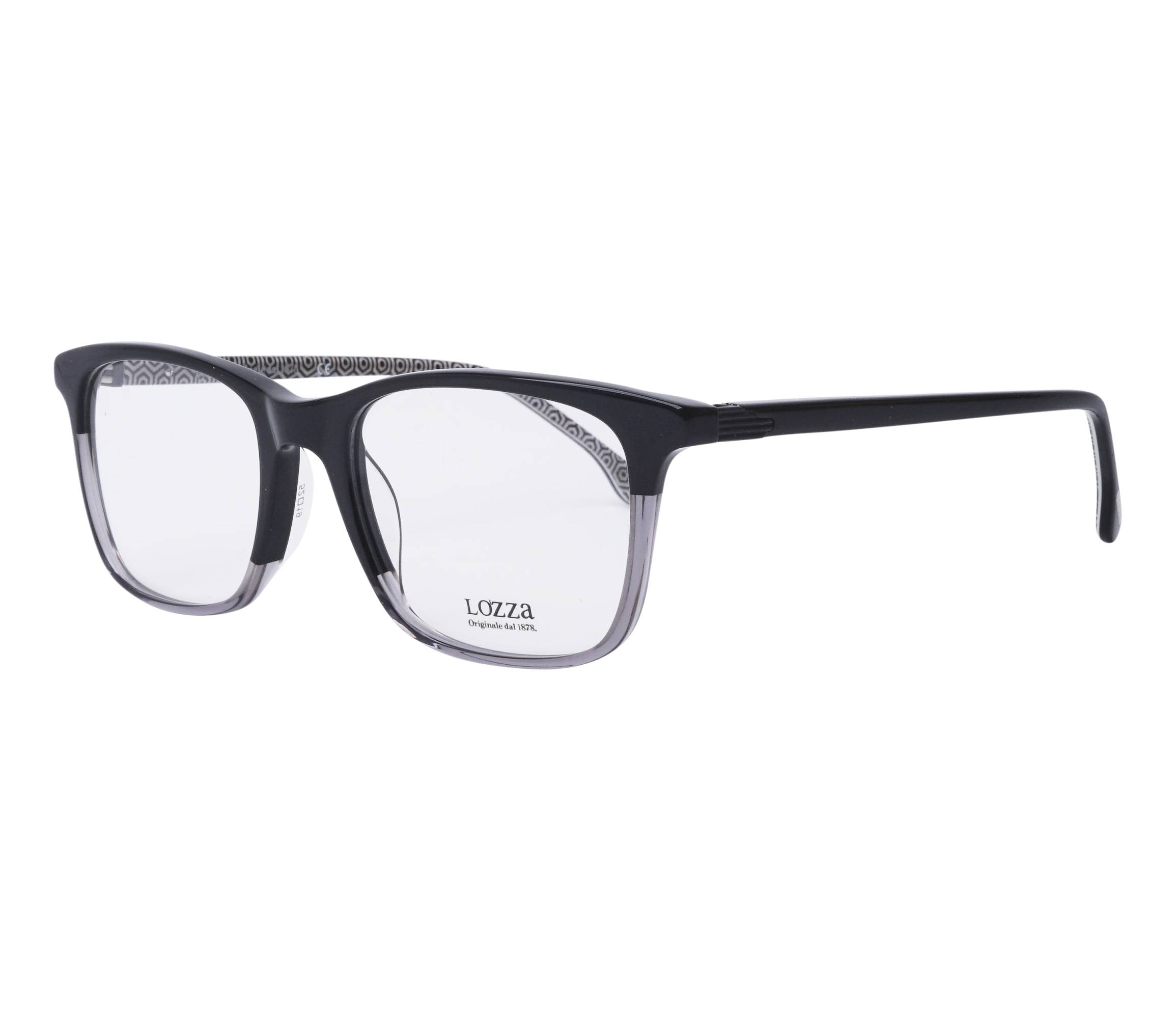 Lozza Brille VL-4153 0BLK 52 19 schwarzkristall - 
