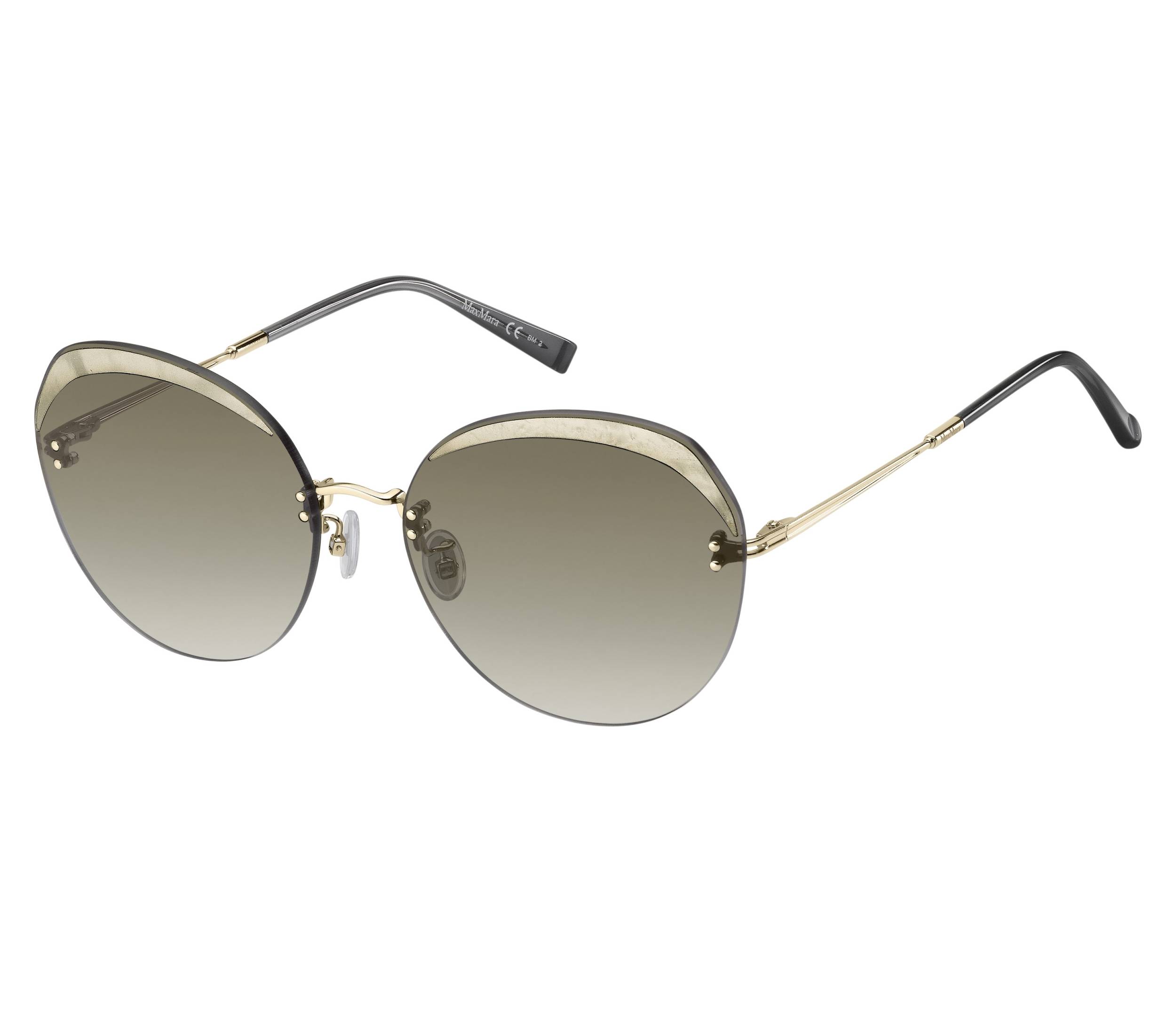 Max Mara Sonnenbrillen MM-WIRE-IIIFS 3YGHA 61 17 gold - 