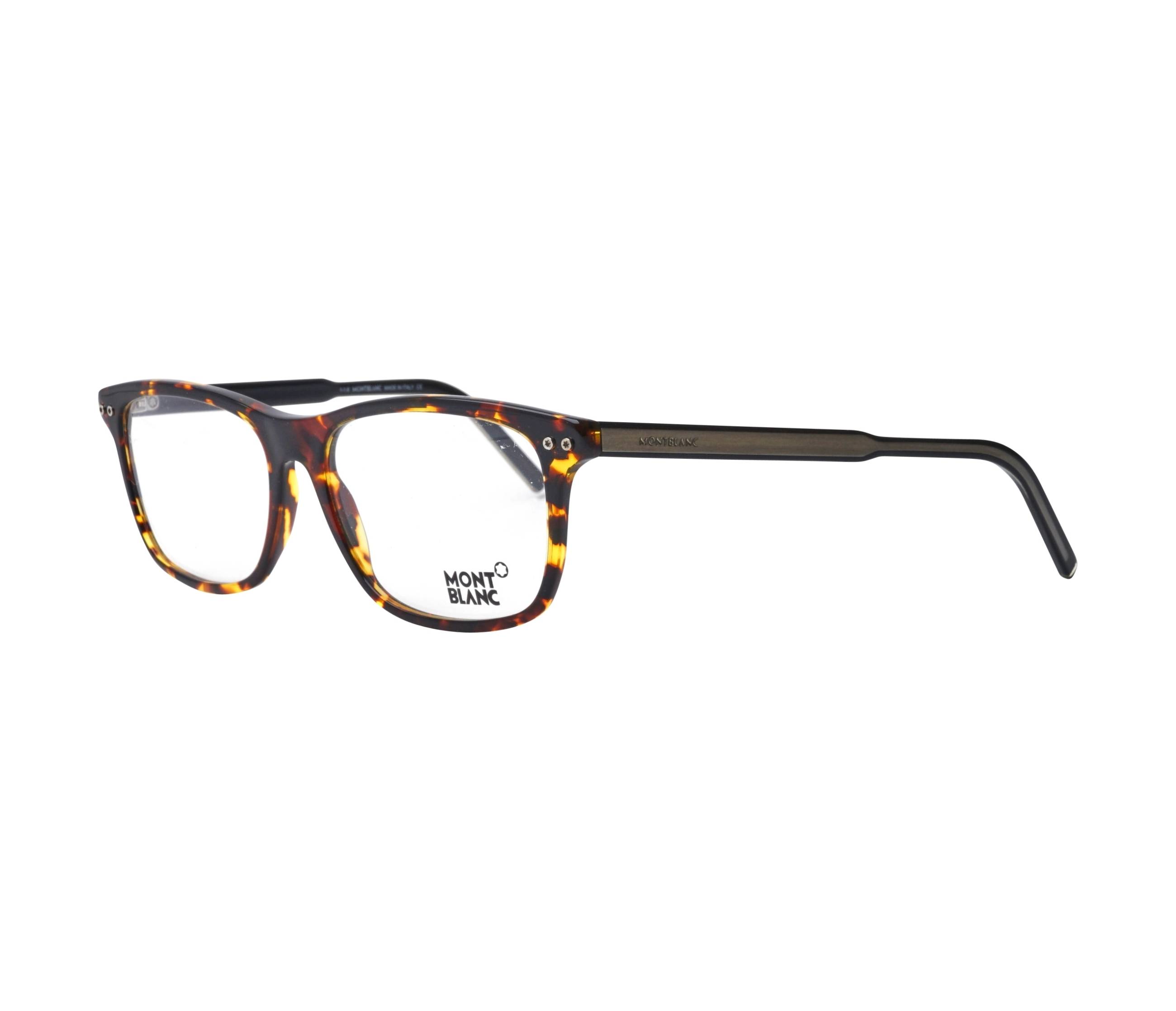 Mont Blanc Brille MB-621 A56 55 16 havanaschwarz - 