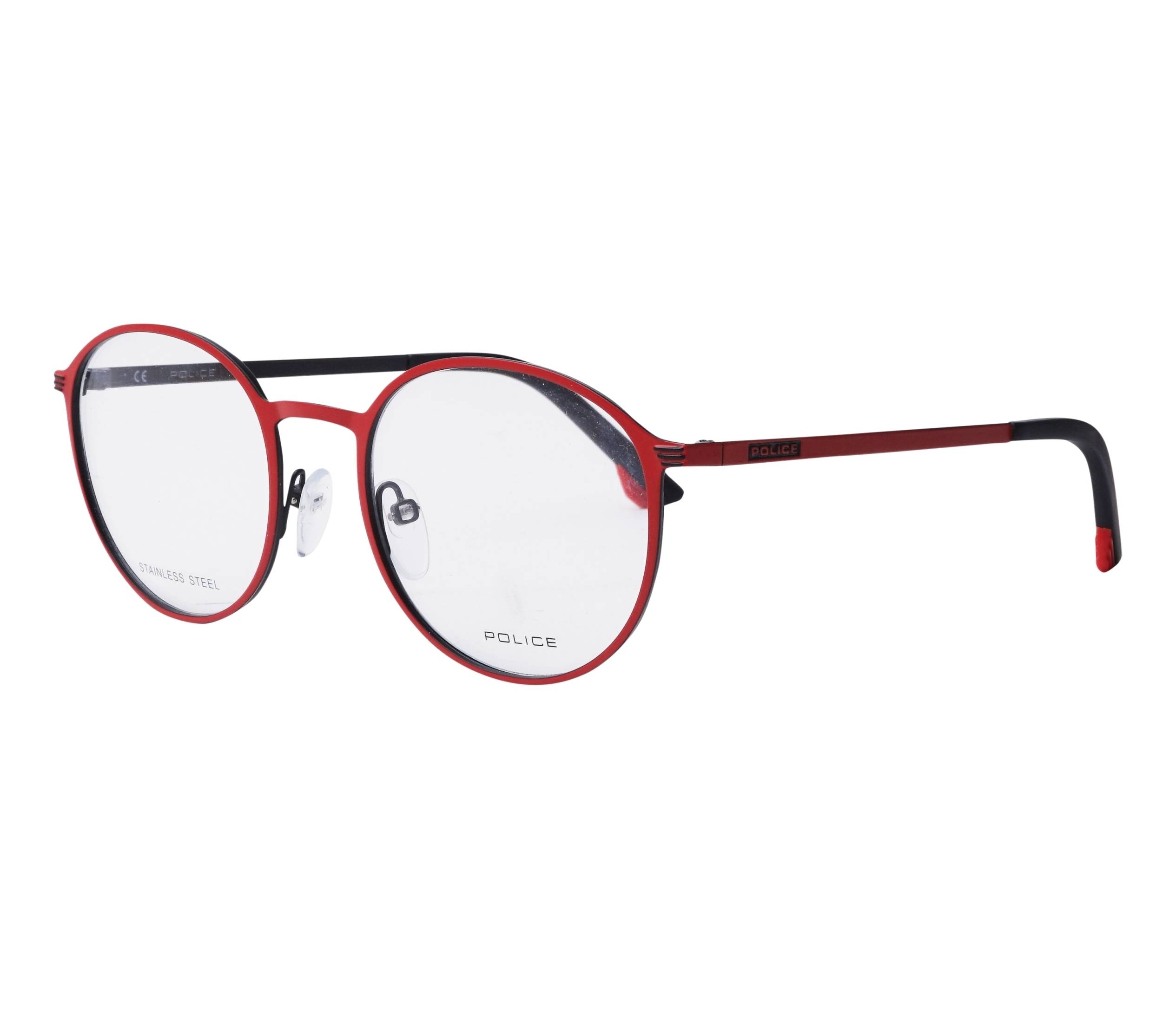 Police Brille VK554 08U6 48 19 rot - 
