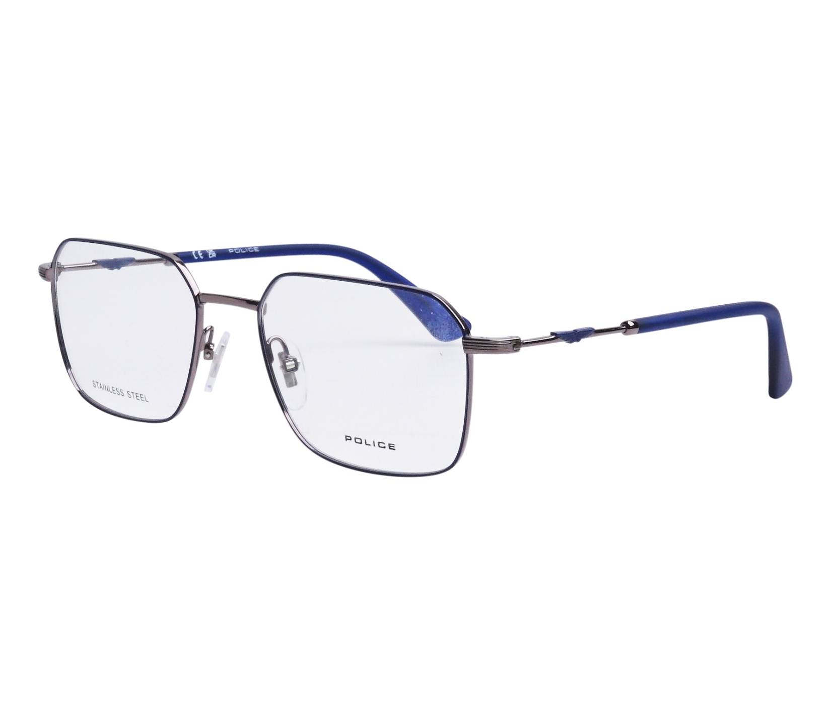 Police Brille VK578 0508 51 17 blaustahlfarben - 