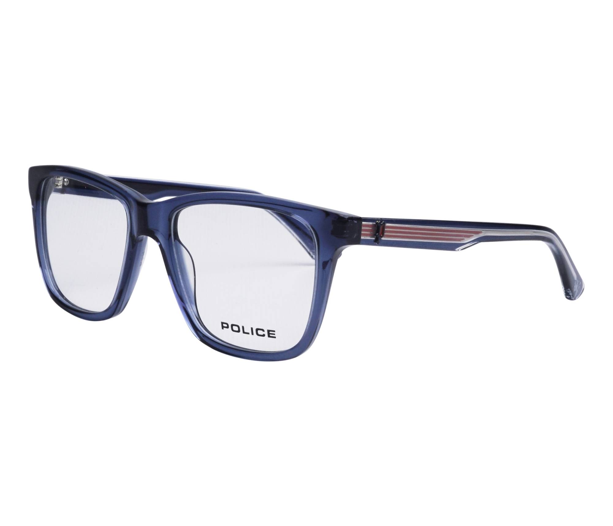 Police Brille VK144 0AGQ 50 16 blaustahlfarben - 