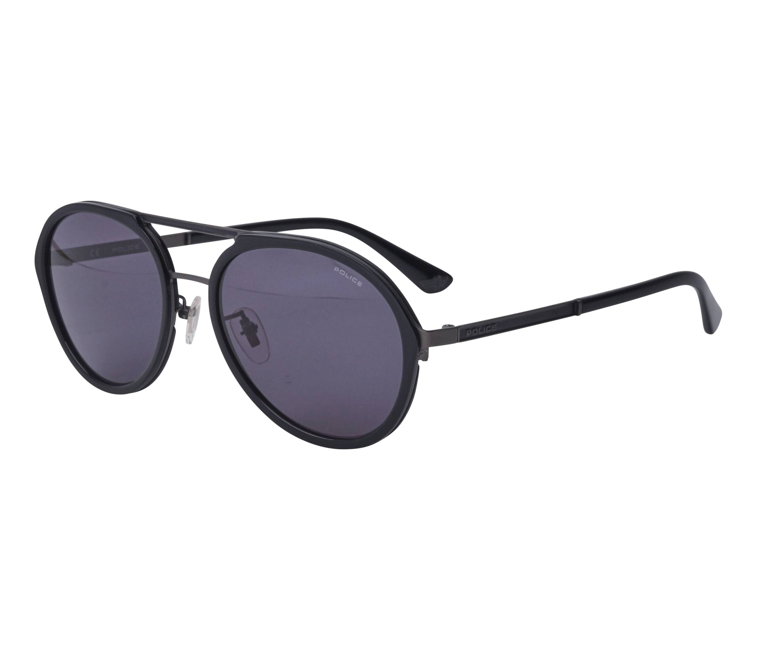 Police Sonnenbrillen SPL-A-57 0627 57 18 schwarzgun metall - 