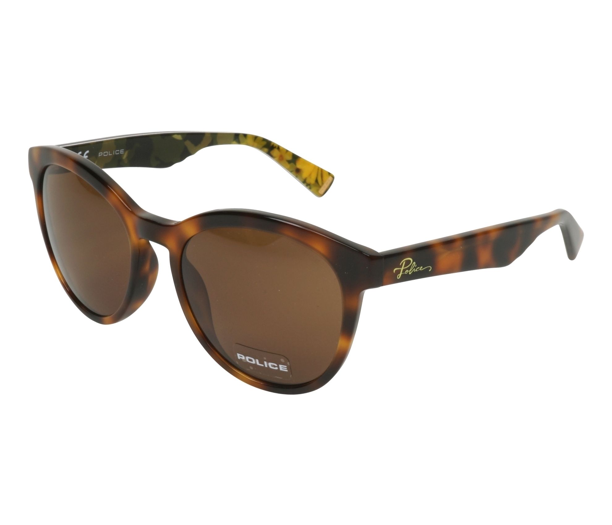 Police Sonnenbrillen SPL-409 09AJ 54 19 havanagrün - 