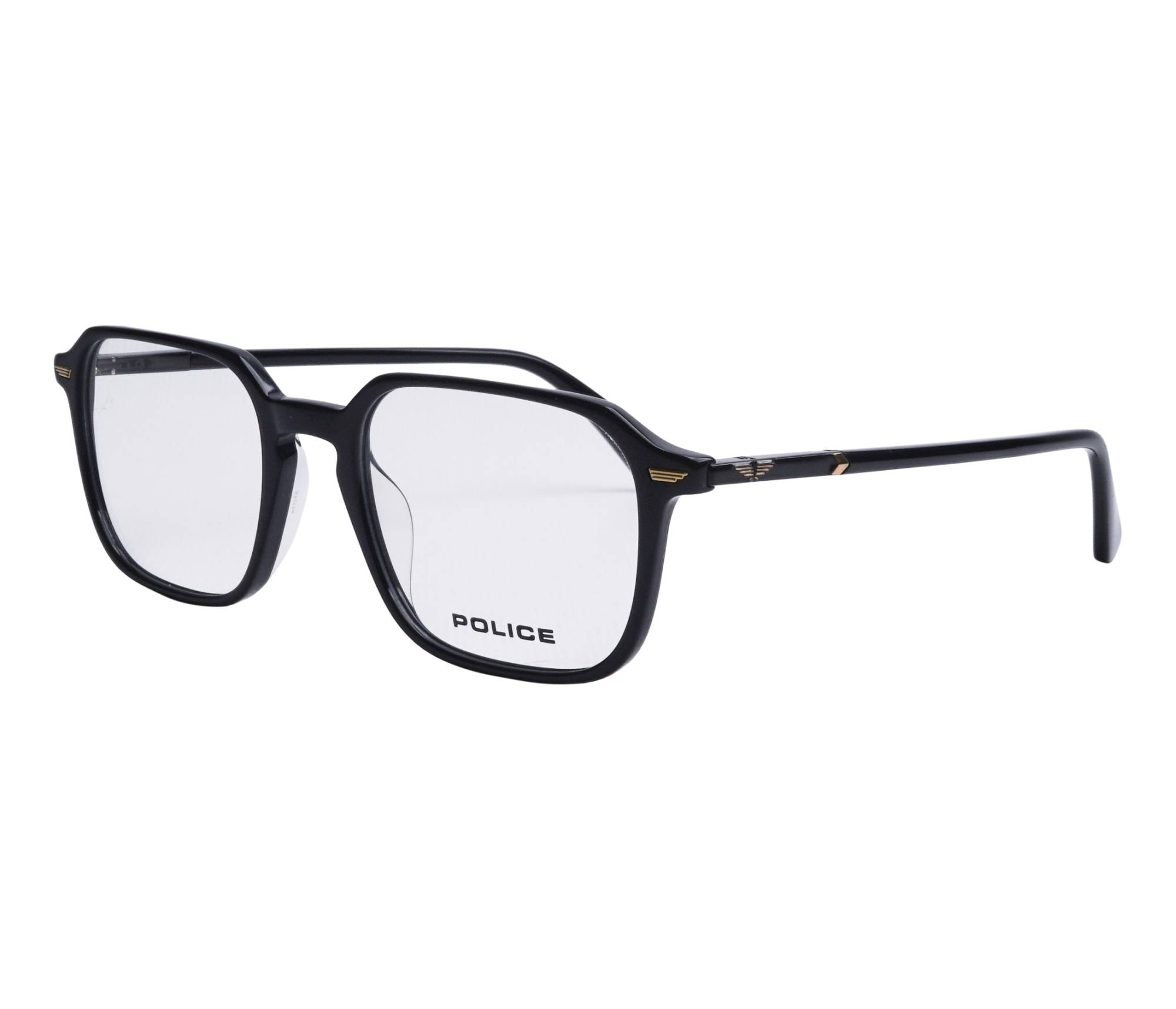 Police Brille VPLQ69 700Y 51 19 schwarzgun metall - 