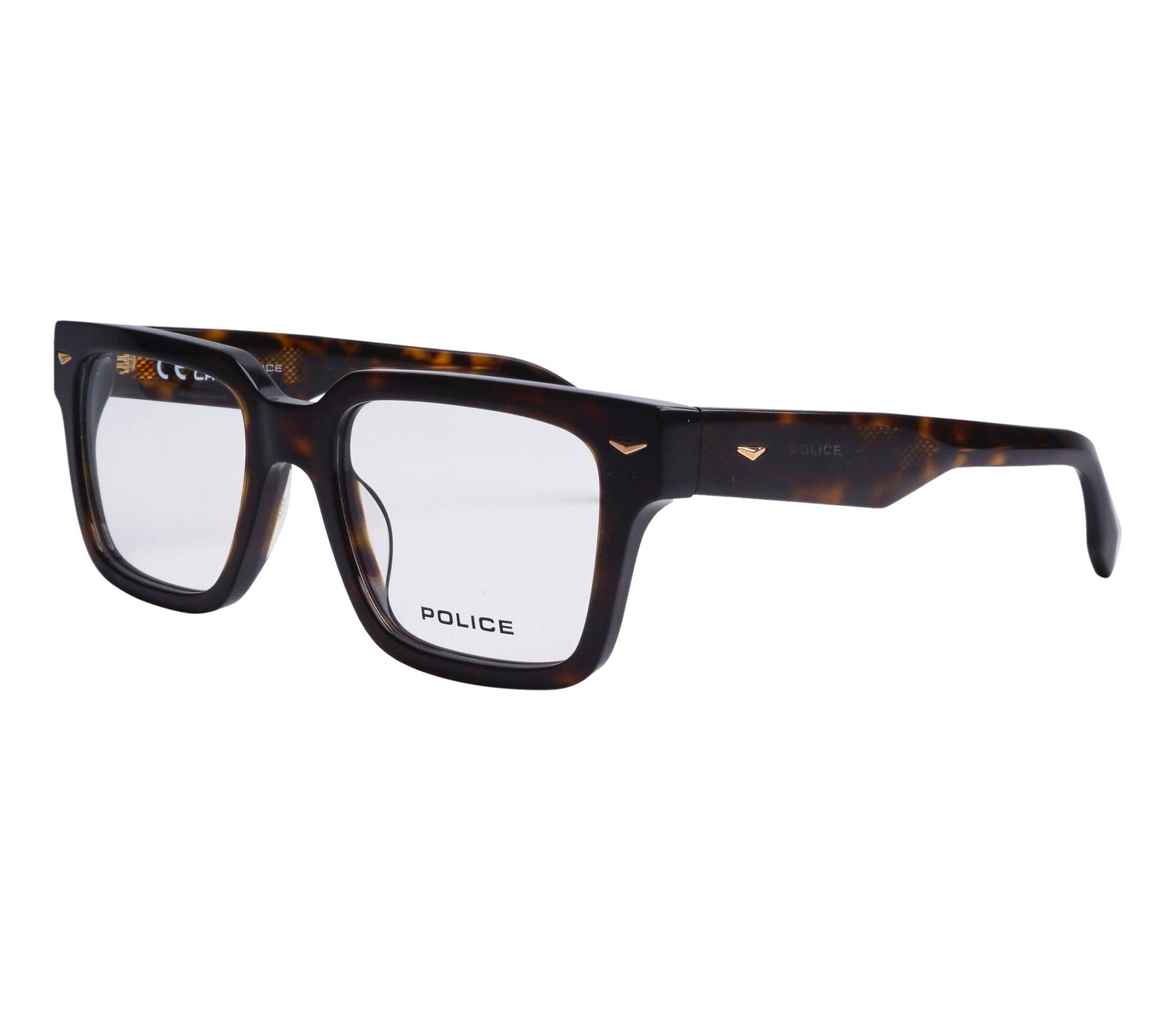 Police Brille VPLQ73 722Y 53 20 braun - 