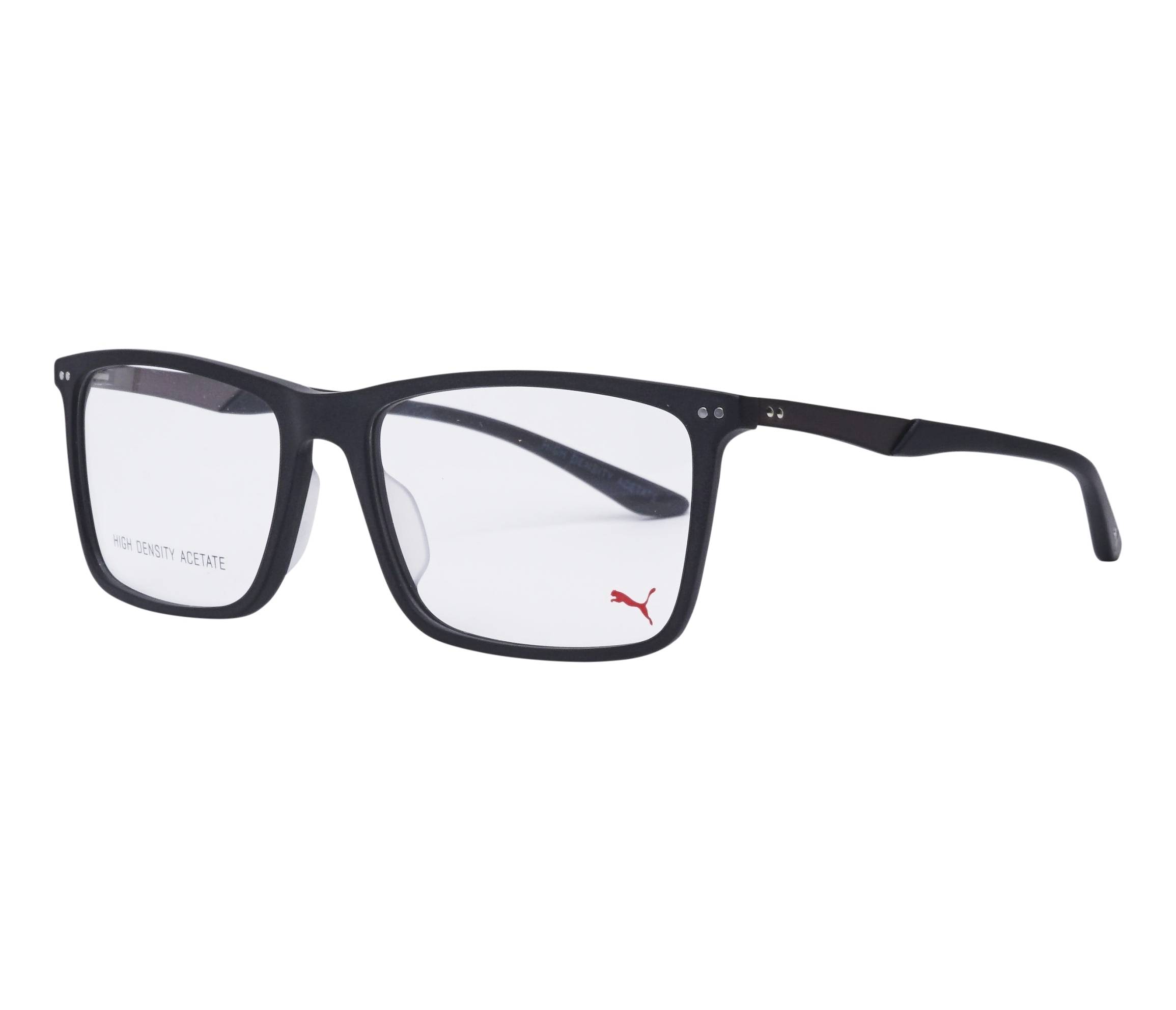 Puma Brille PU0096O 006 56 17 schwarzgun metall - 