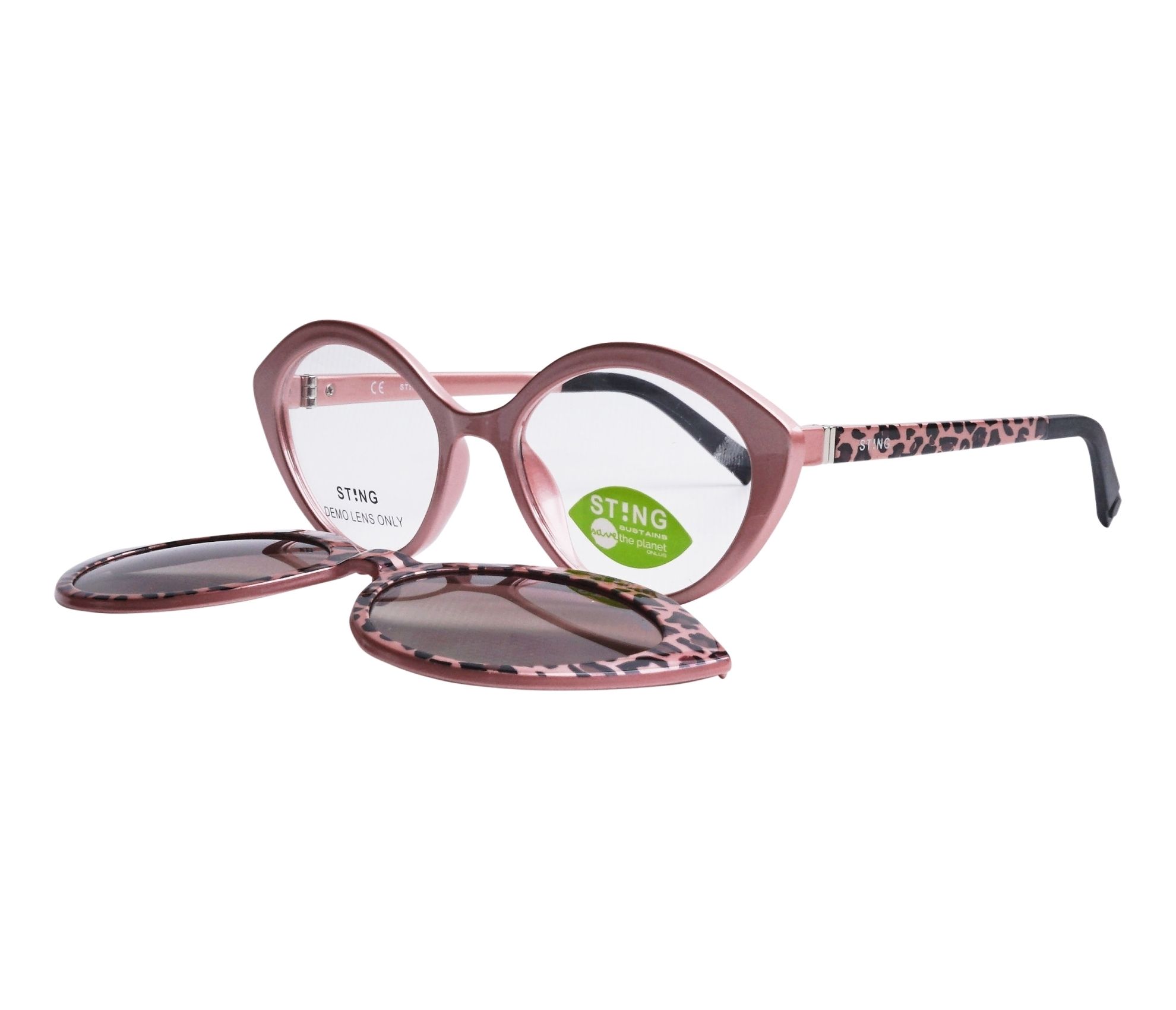 Sting Brille SSJ684 2GVP 48 16 pinkschwarz - 