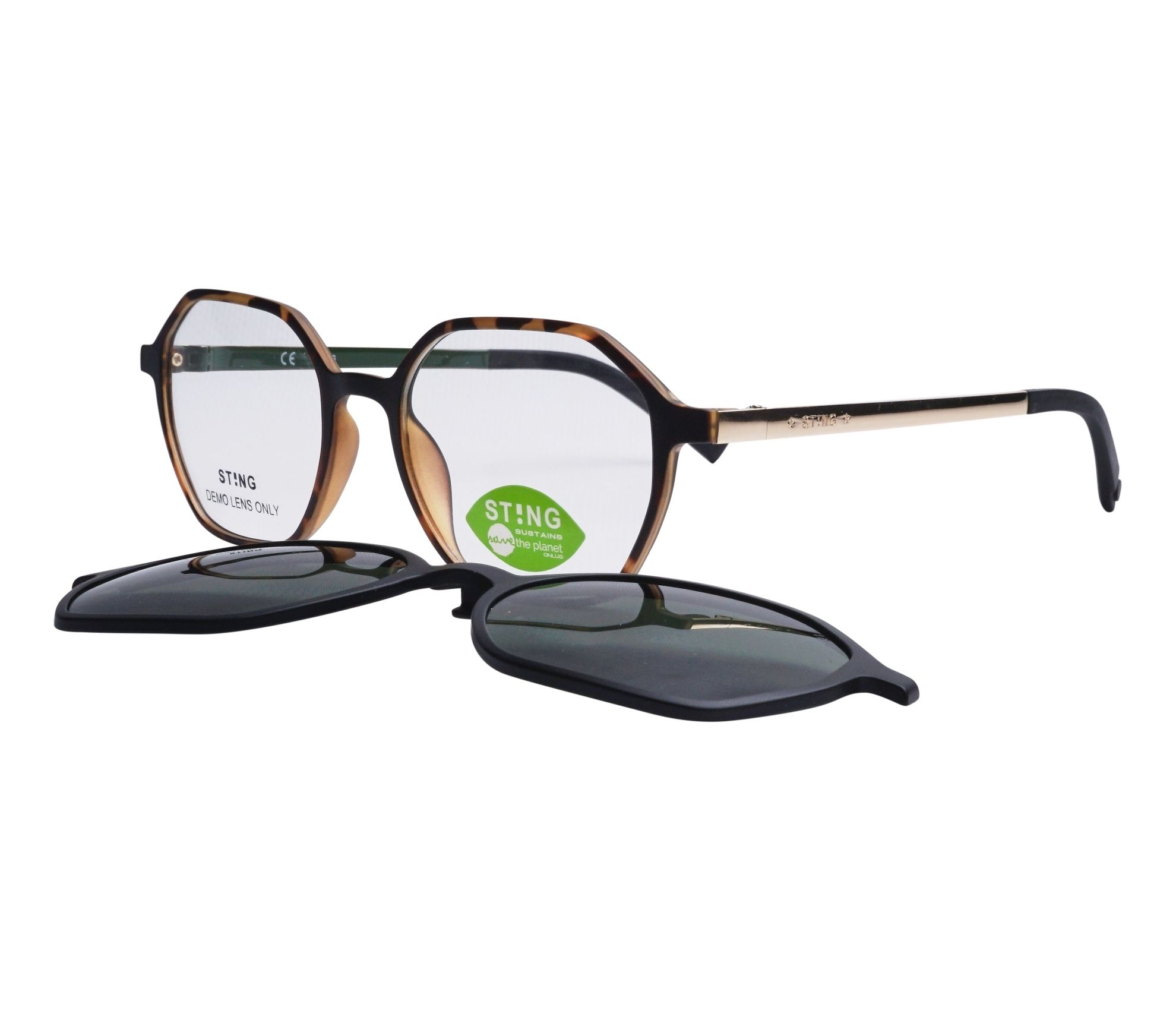 Sting Brille SST413 878P 51 18 braungold - 