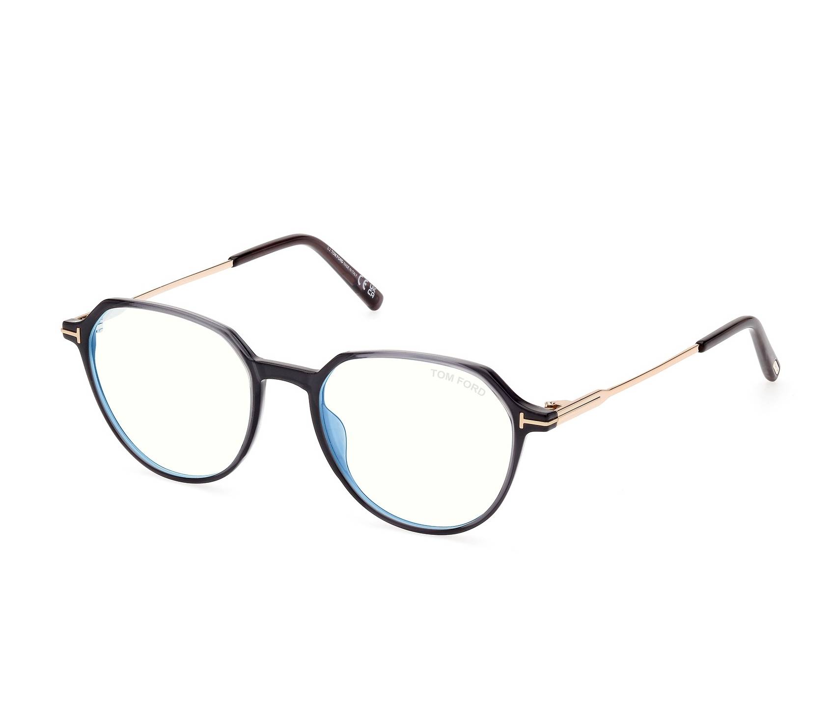 Tom Ford Brille FT-5875-B/V 020 52 18 schwarzroségold - 
