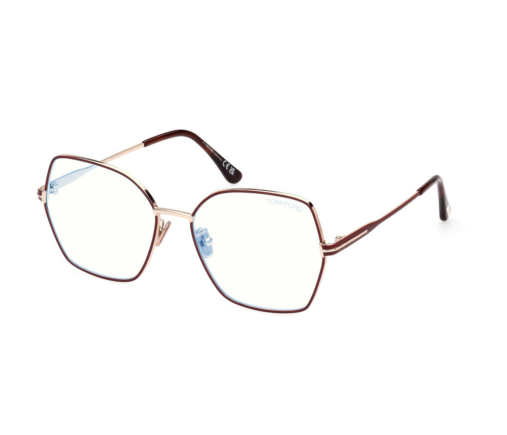 Tom Ford Brille FT-5876-B/V 028 56 16 bordeauxgold - 