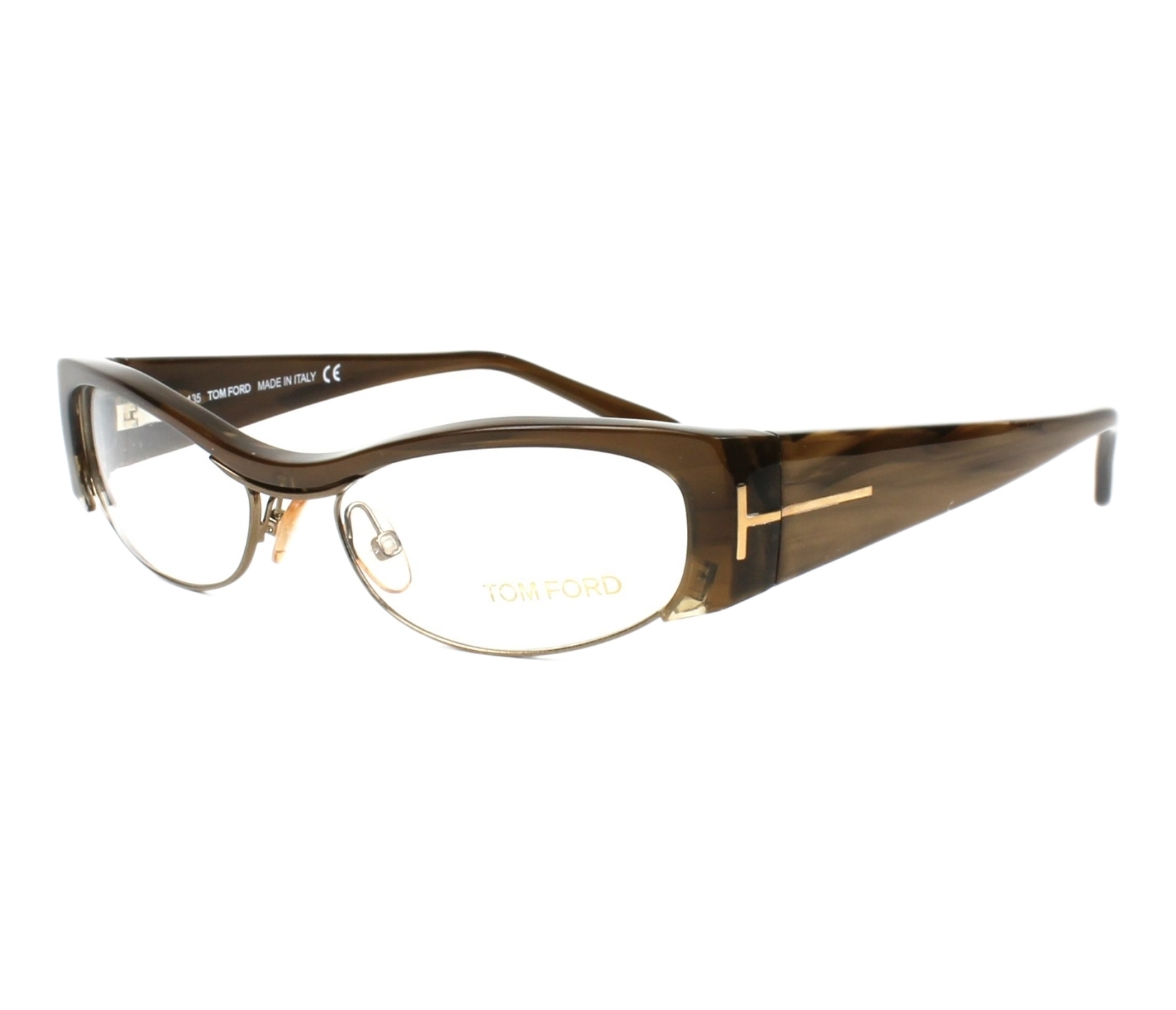 Tom Ford Brille TF-5076 U61 51 16 havanabronze - 