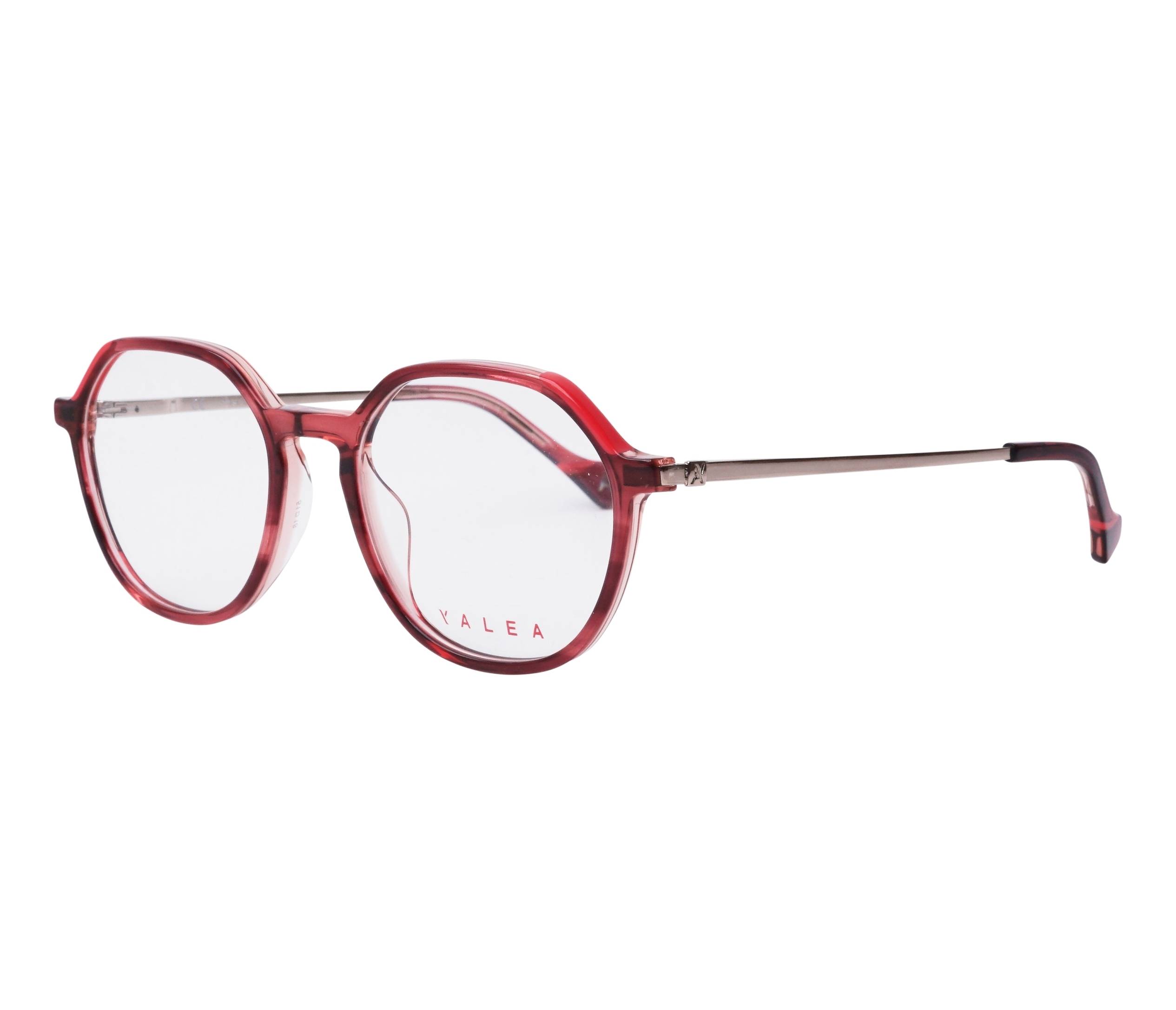 Yalea Brille VYA044 0AM2 51 18 pflaumenfarbensilber - 