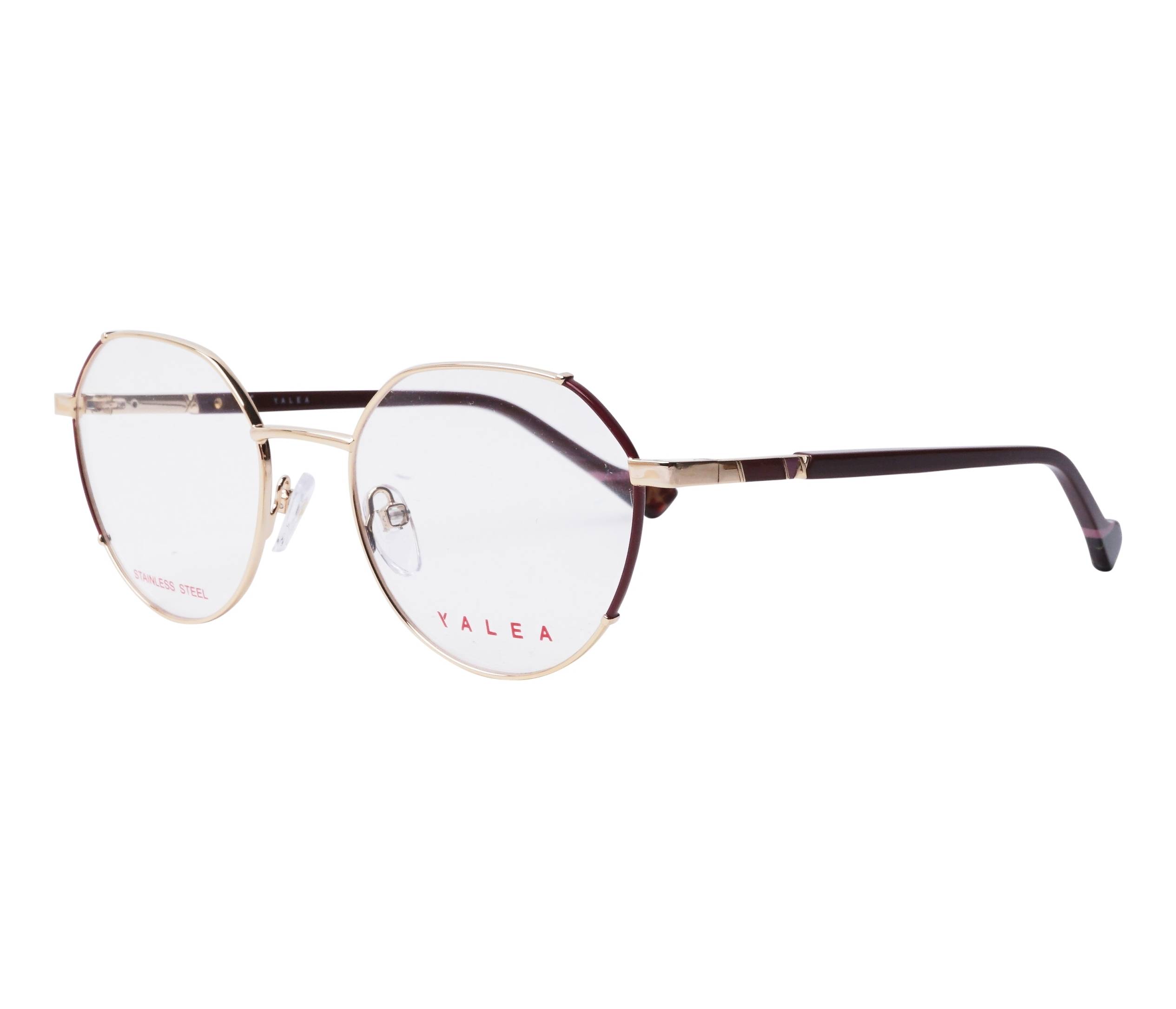 Yalea Brille VYA039 0307 51 19 goldbordeaux - 
