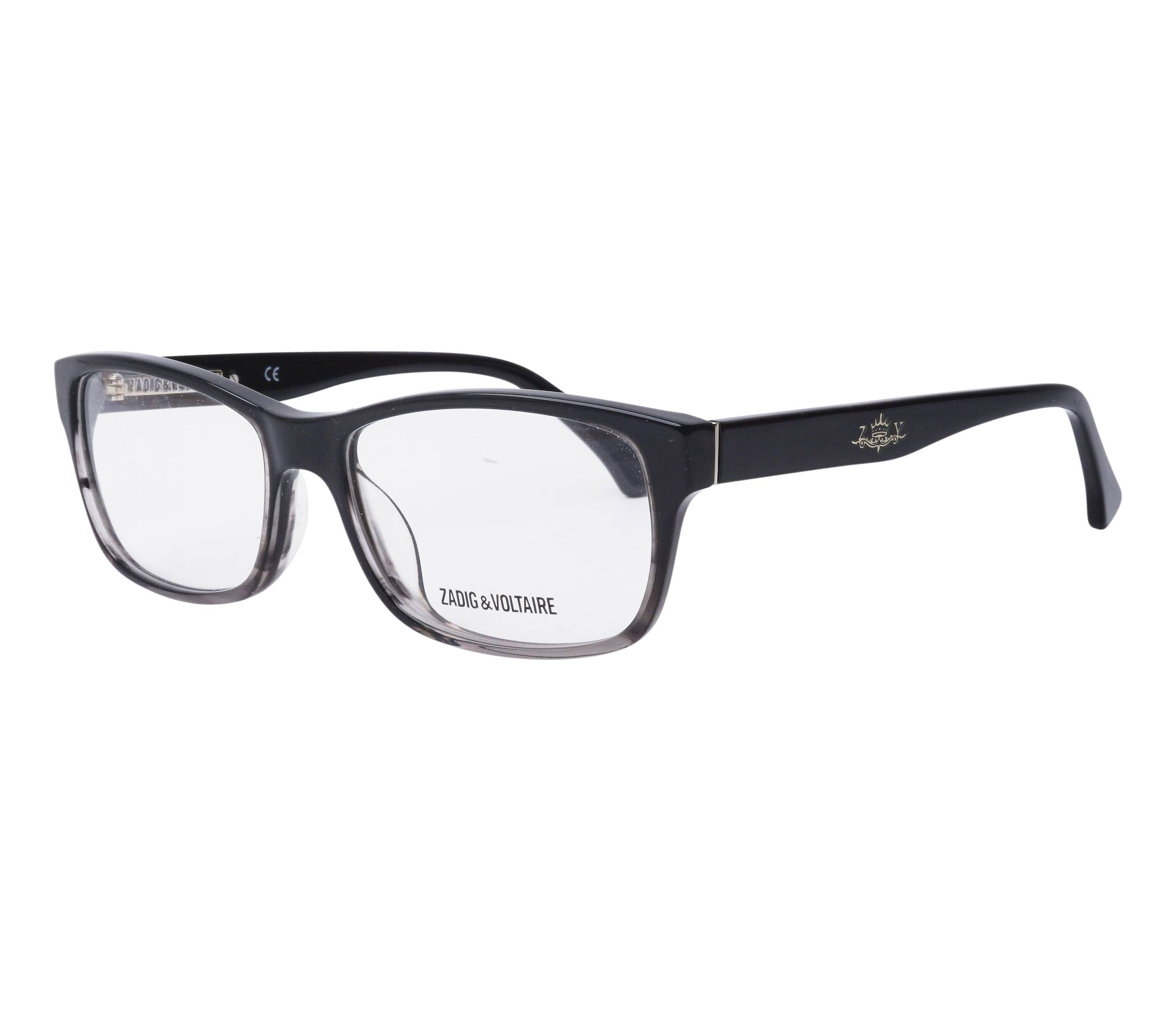 Zadig et Voltaire Brille VZV016 0ANV 54 16 schwarzgrau - 