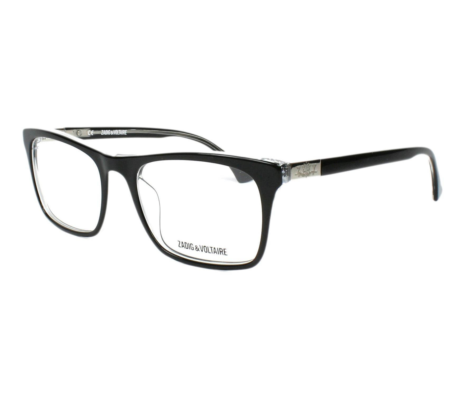 Zadig et Voltaire Brille VZV-019 Z32 52 18 schwarzsilber - 