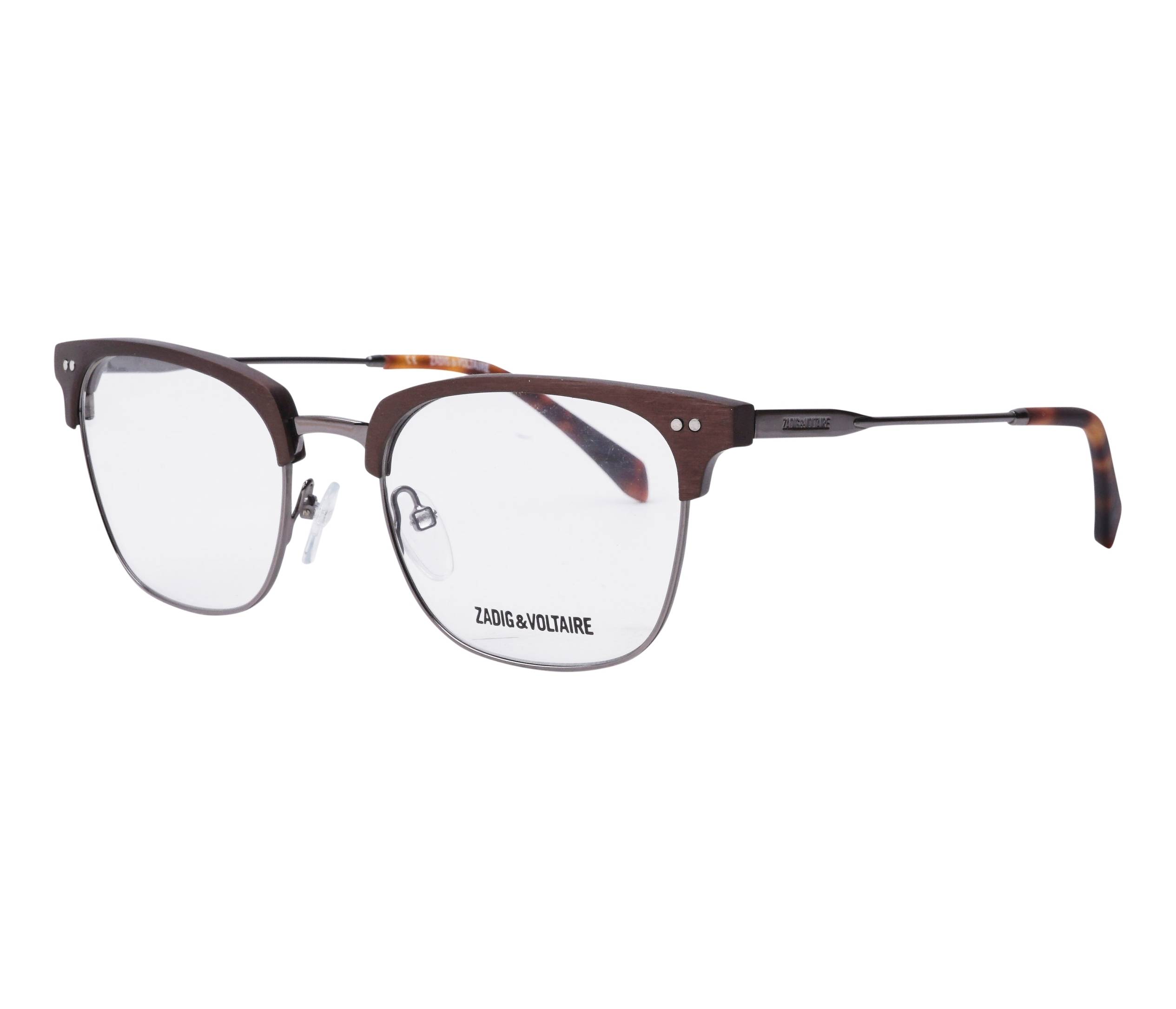 Zadig et Voltaire Brille VZV185 568Y 52 19 gun metallbraun - 