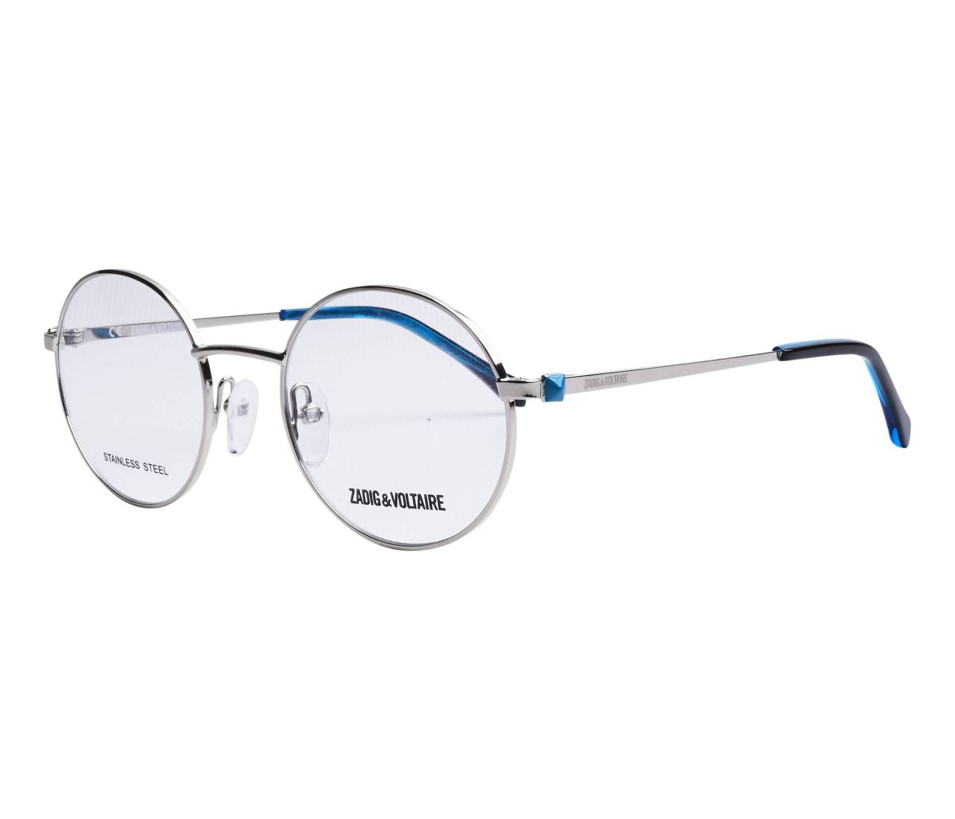 Zadig et Voltaire Brille VZJ-032 0579 47 19 silberblau - 