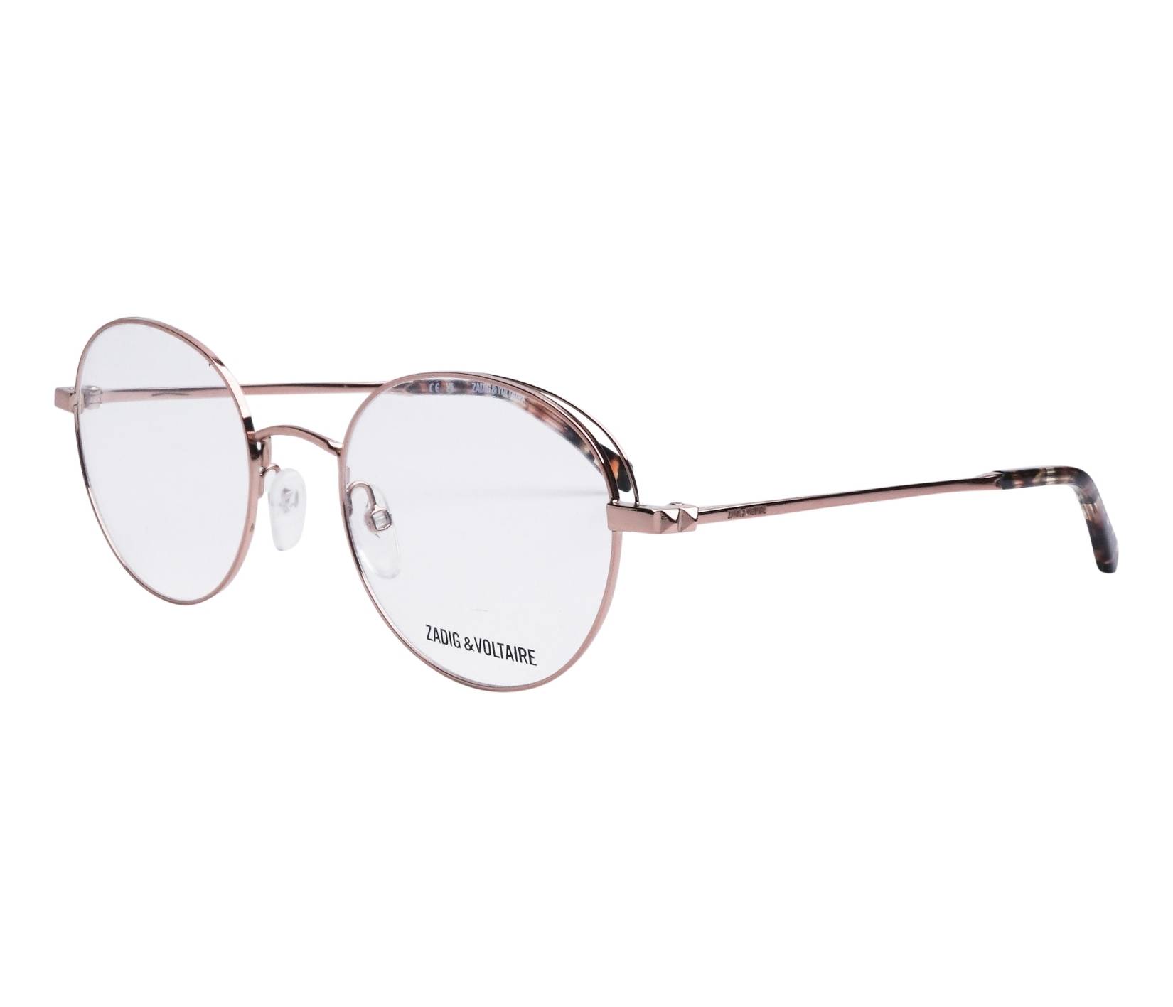 Zadig et Voltaire Brille VZV-290 0A40 50 19 walnuss gold - 