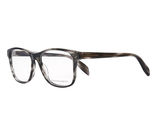 Alexander McQueen Brille AM-0113-O 004 50 21 braunhavana